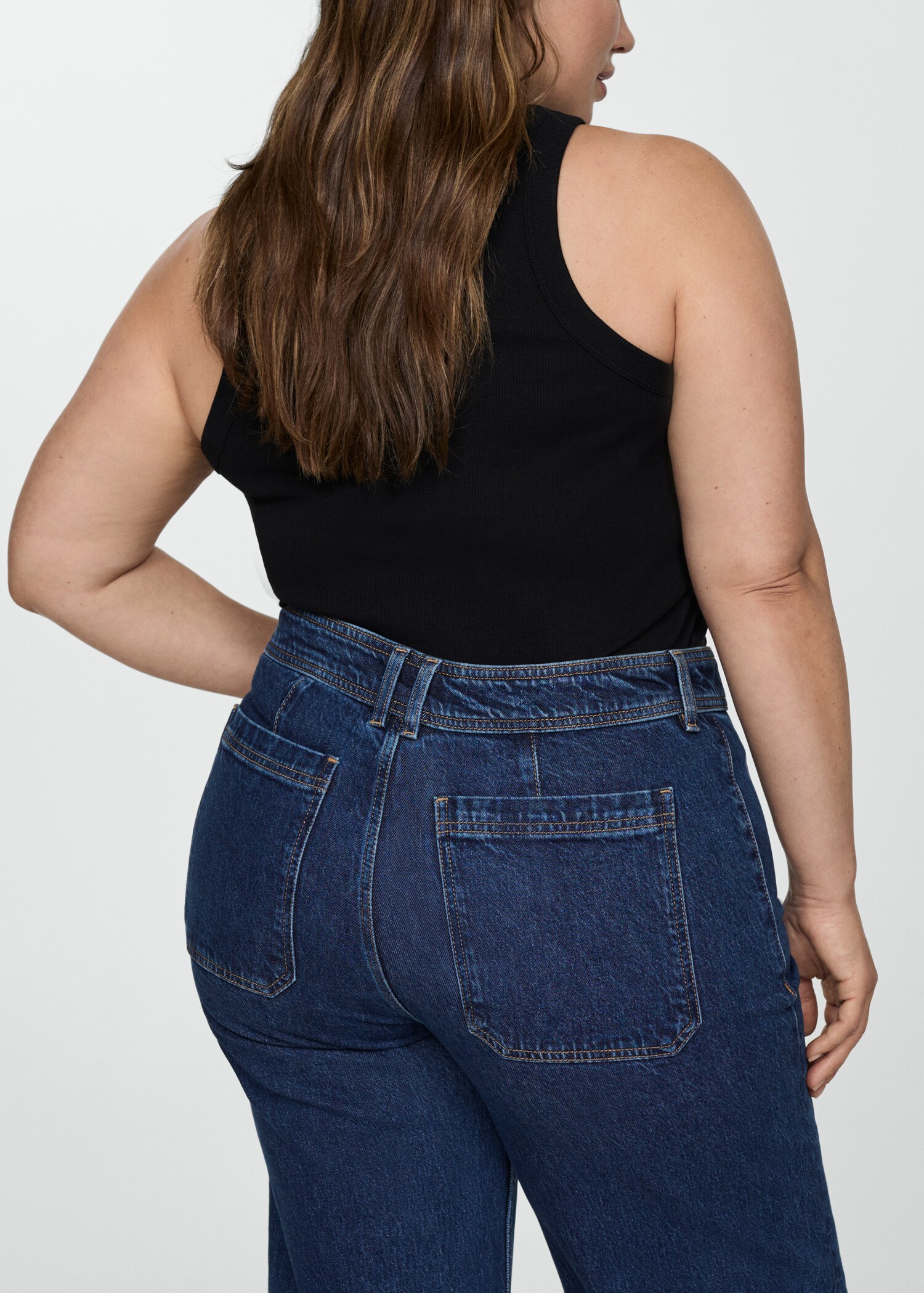 Jean style jupe-culotte Catherin taille haute - Détail de l'article 4