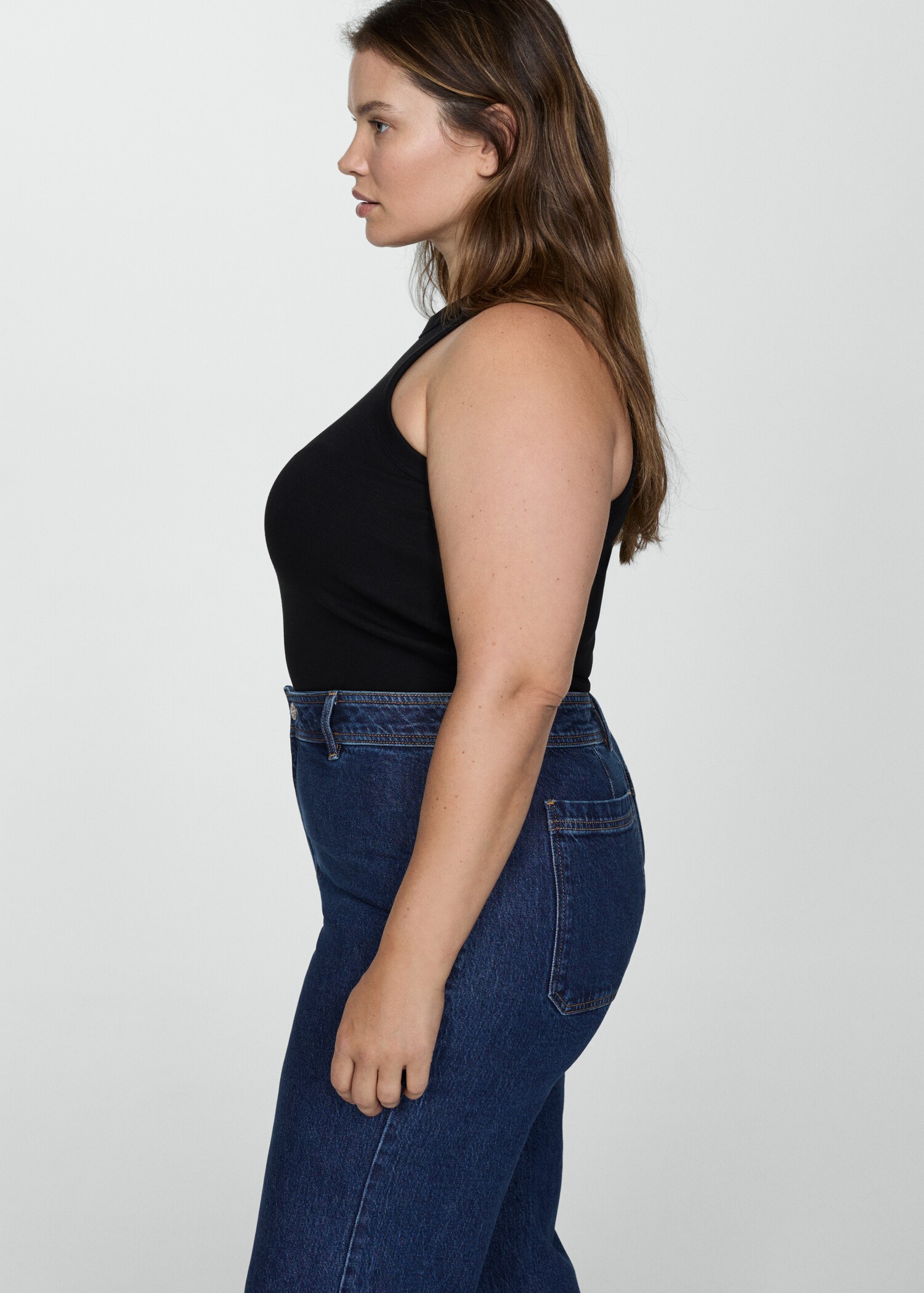 Jean style jupe-culotte Catherin taille haute - Détail de l'article 5