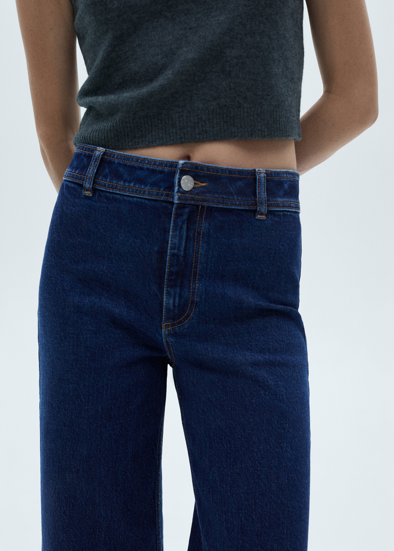 Jean style jupe-culotte Catherin taille haute - Détail de l'article 7