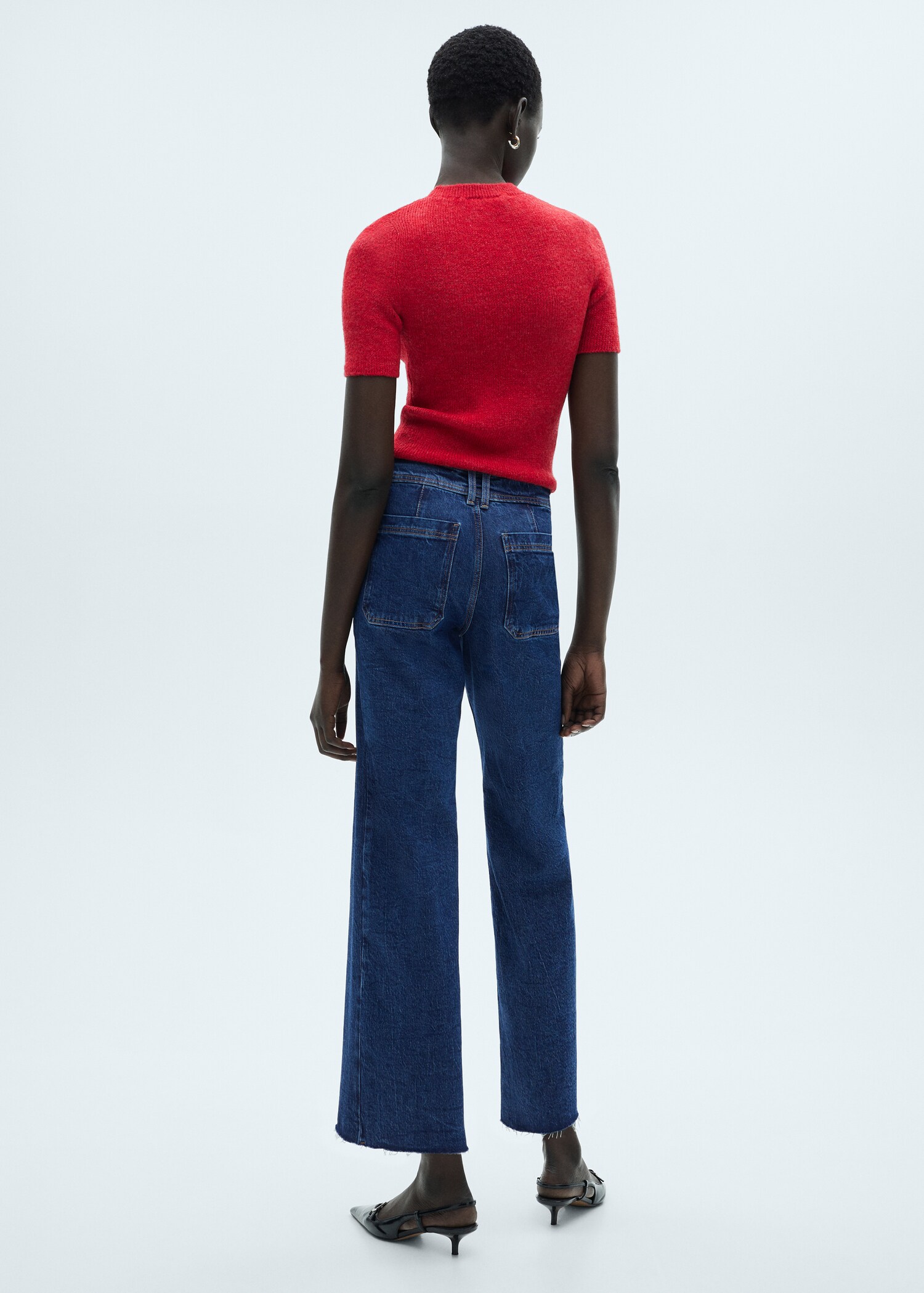 Jean style jupe-culotte Catherin taille haute - Verso de l’article
