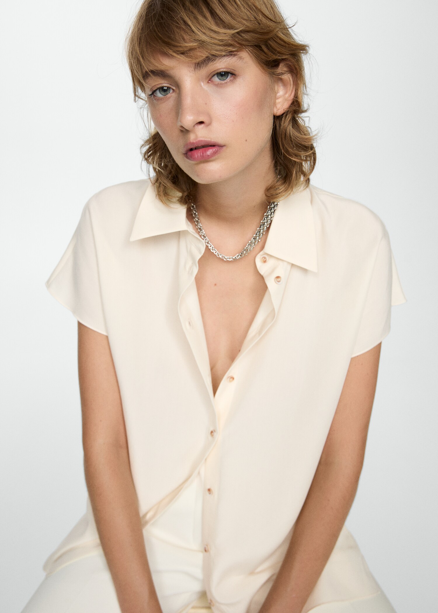 Short sleeved Lyocell Shirt Women MANGO USA short-sleeved-lyocell-shirt-women-mango-usa
