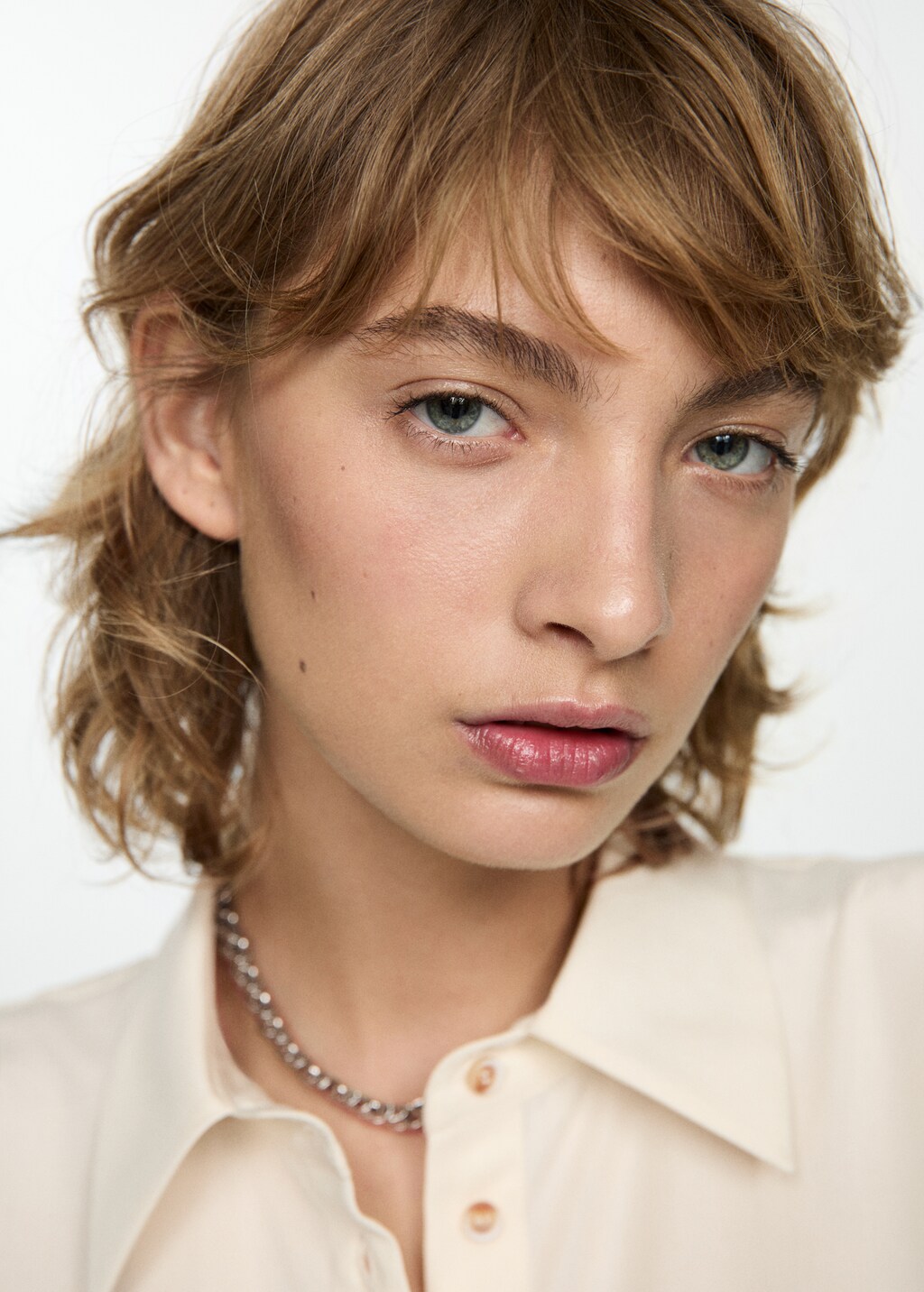 Short-sleeved lyocell shirt - Women | MANGO Singapore