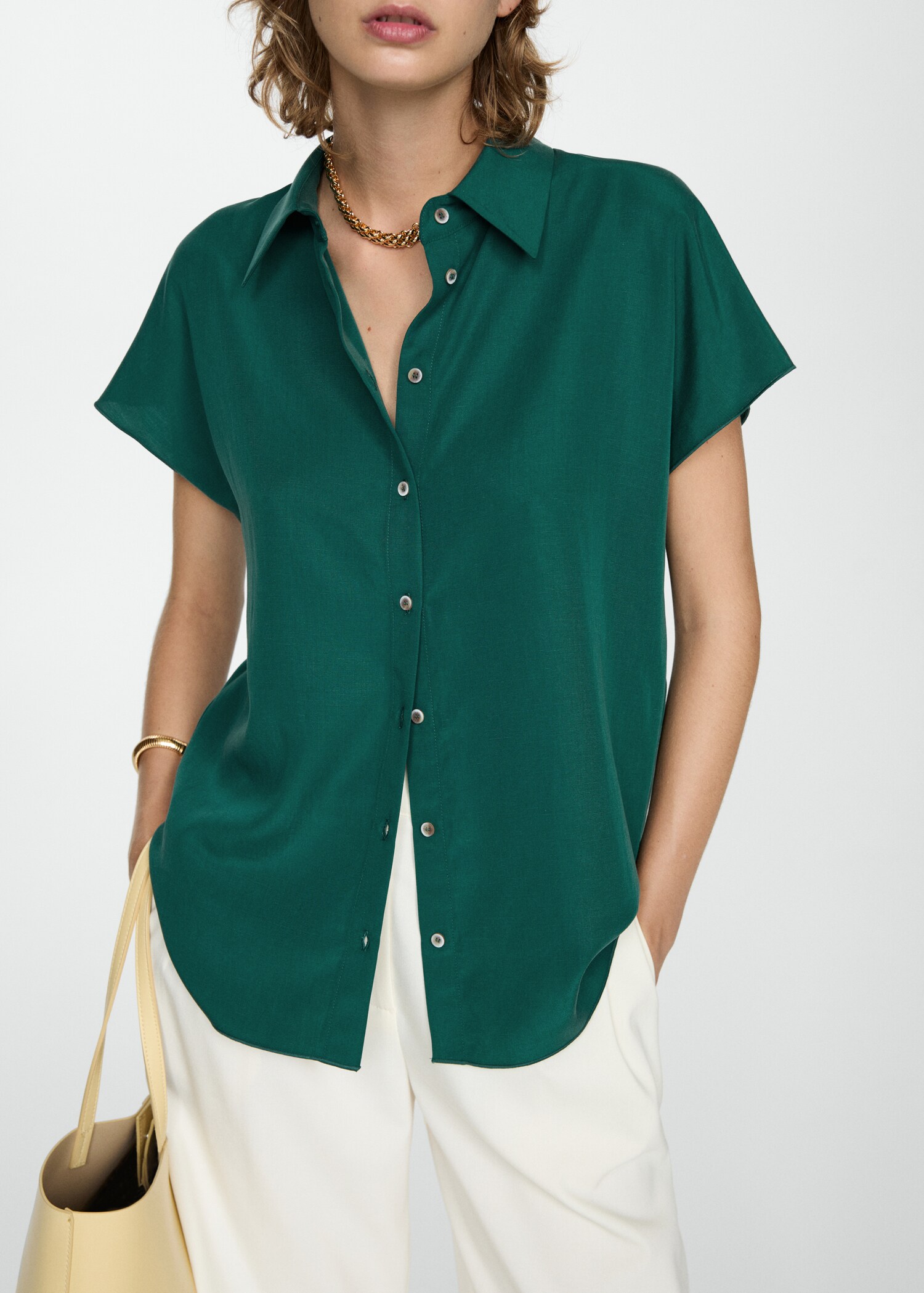 Camicia lyocell maniche corte - Dettaglio dell'articolo 6