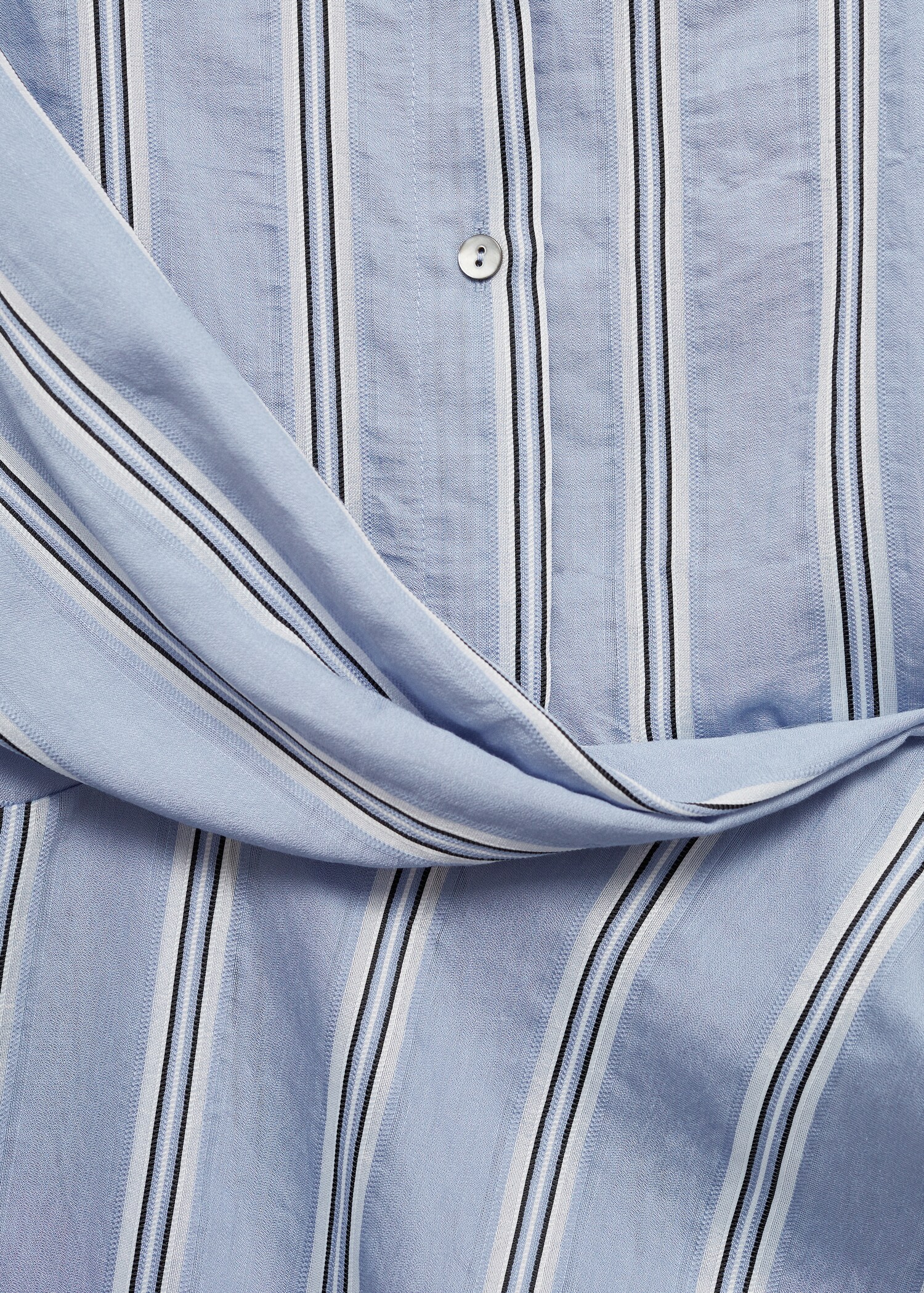 Vestido camisero drapeado - Detalle del artículo 0