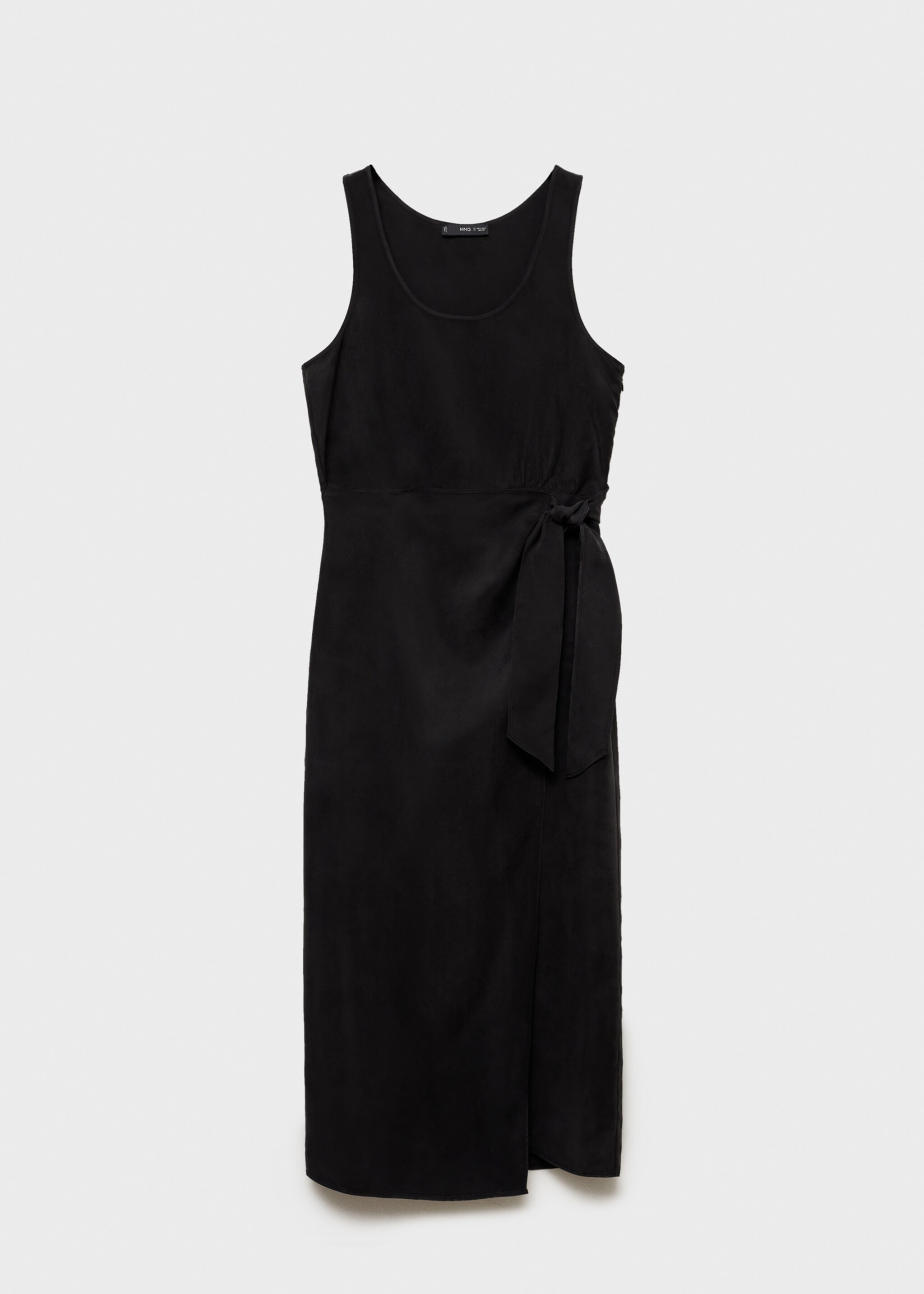 Cupro dress with side knot - Article without model
