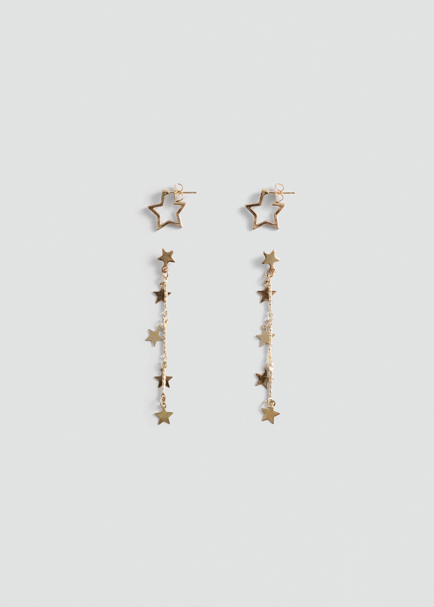 Long star earrings - Article without model
