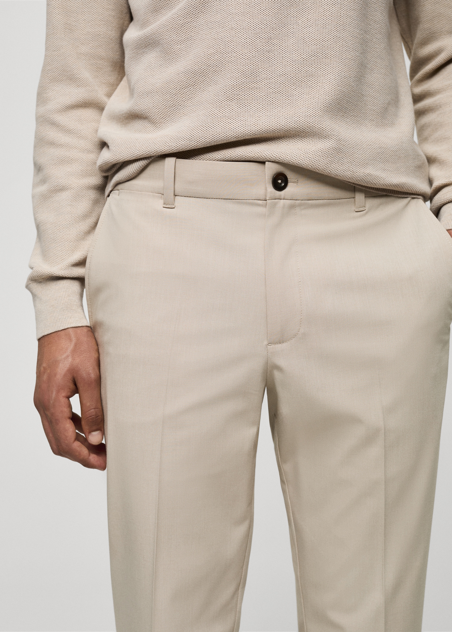 Comfort stretch slim-fit broek - Detail van het artikel 1