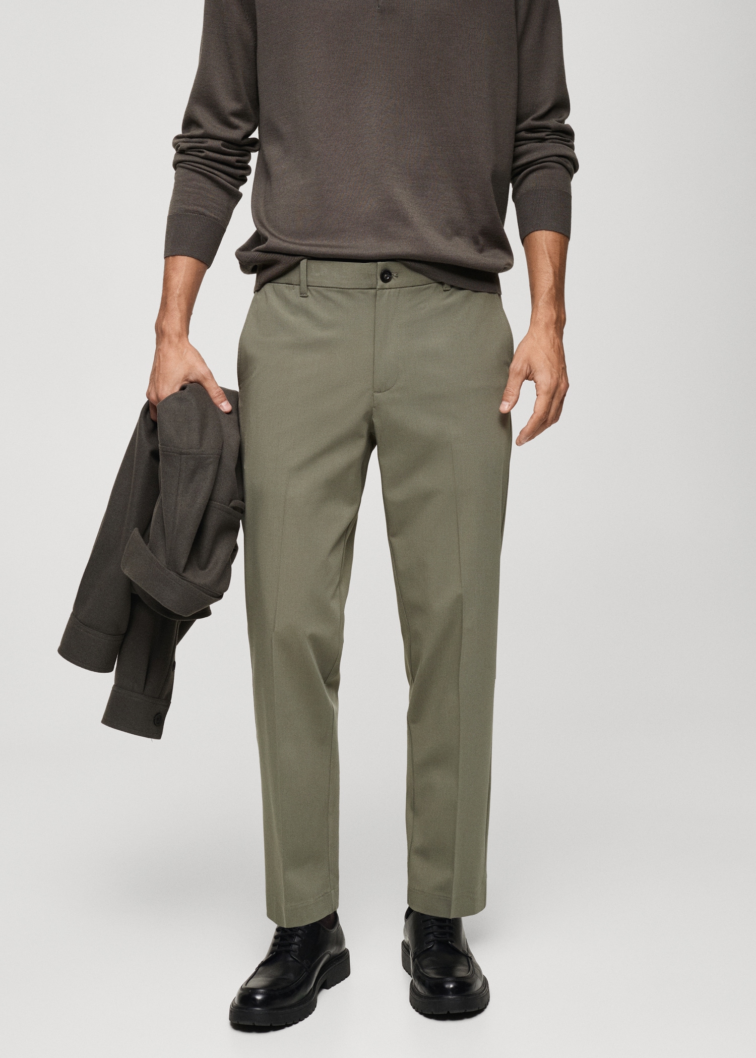 Pantalon slim-fit comfort stretch - Plan moyen