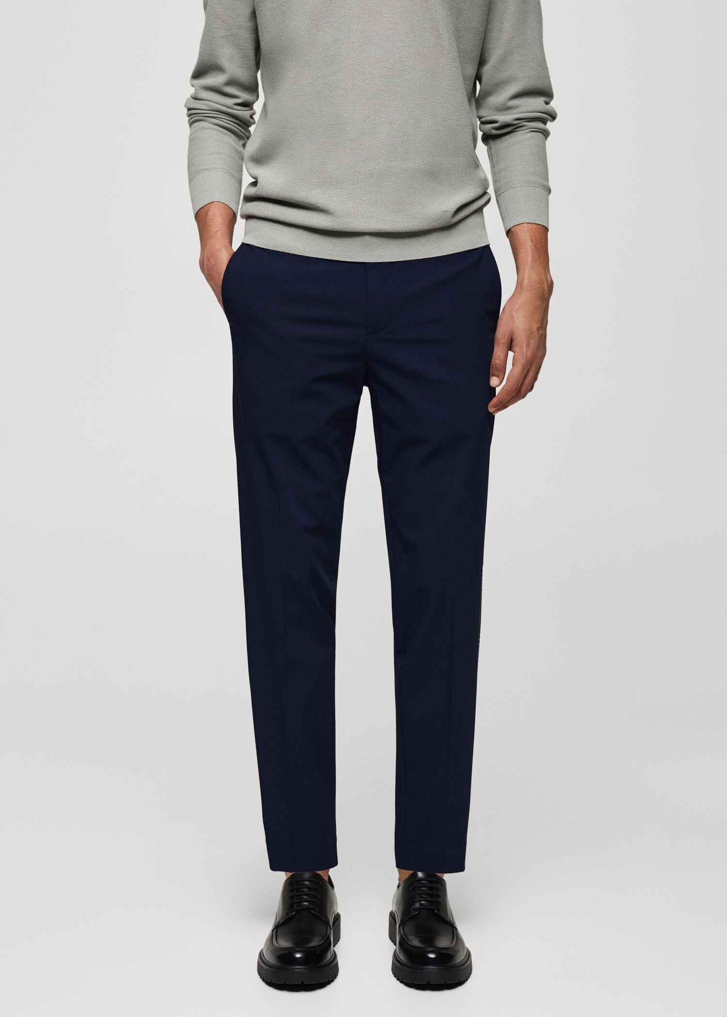 Pantalon slim-fit comfort stretch - Plan moyen