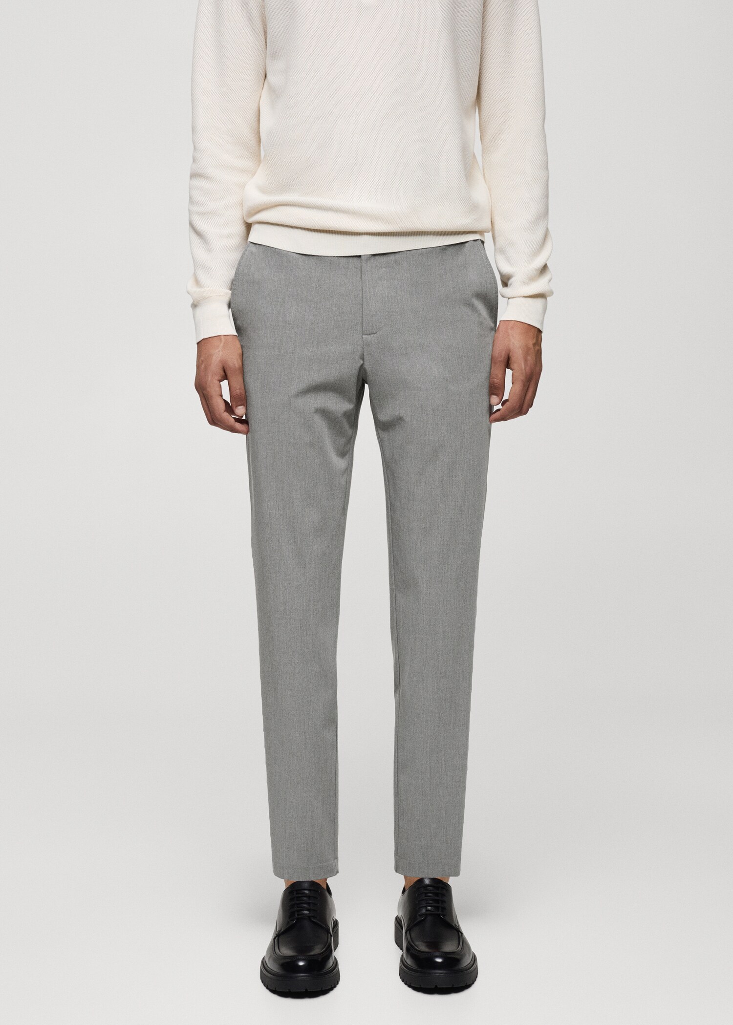 Pantalon slim-fit comfort stretch - Plan moyen