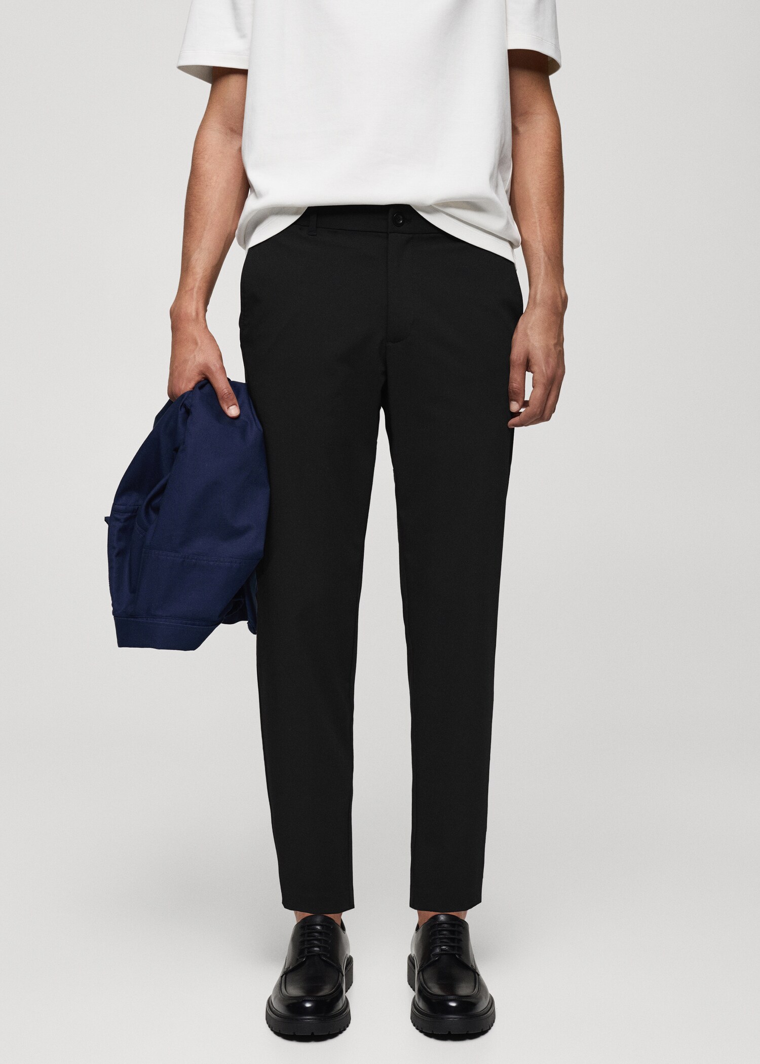 Pantalon slim-fit comfort stretch - Plan moyen