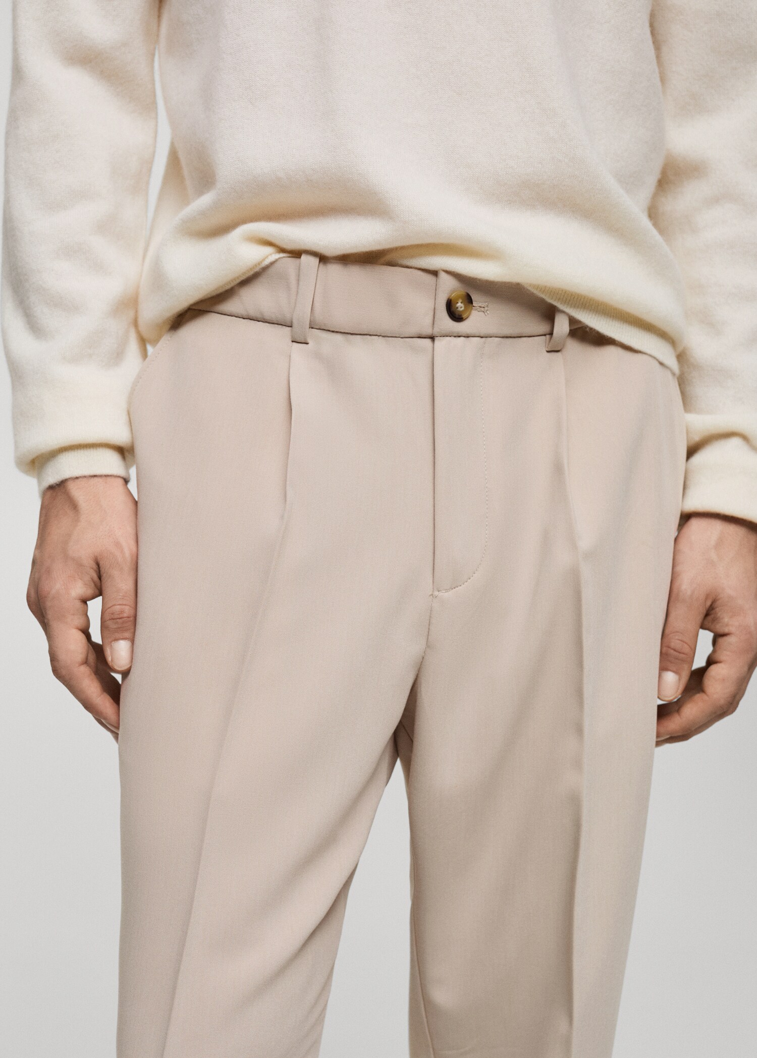 Pantalon regular-fit fluide pinces - Détail de l'article 1