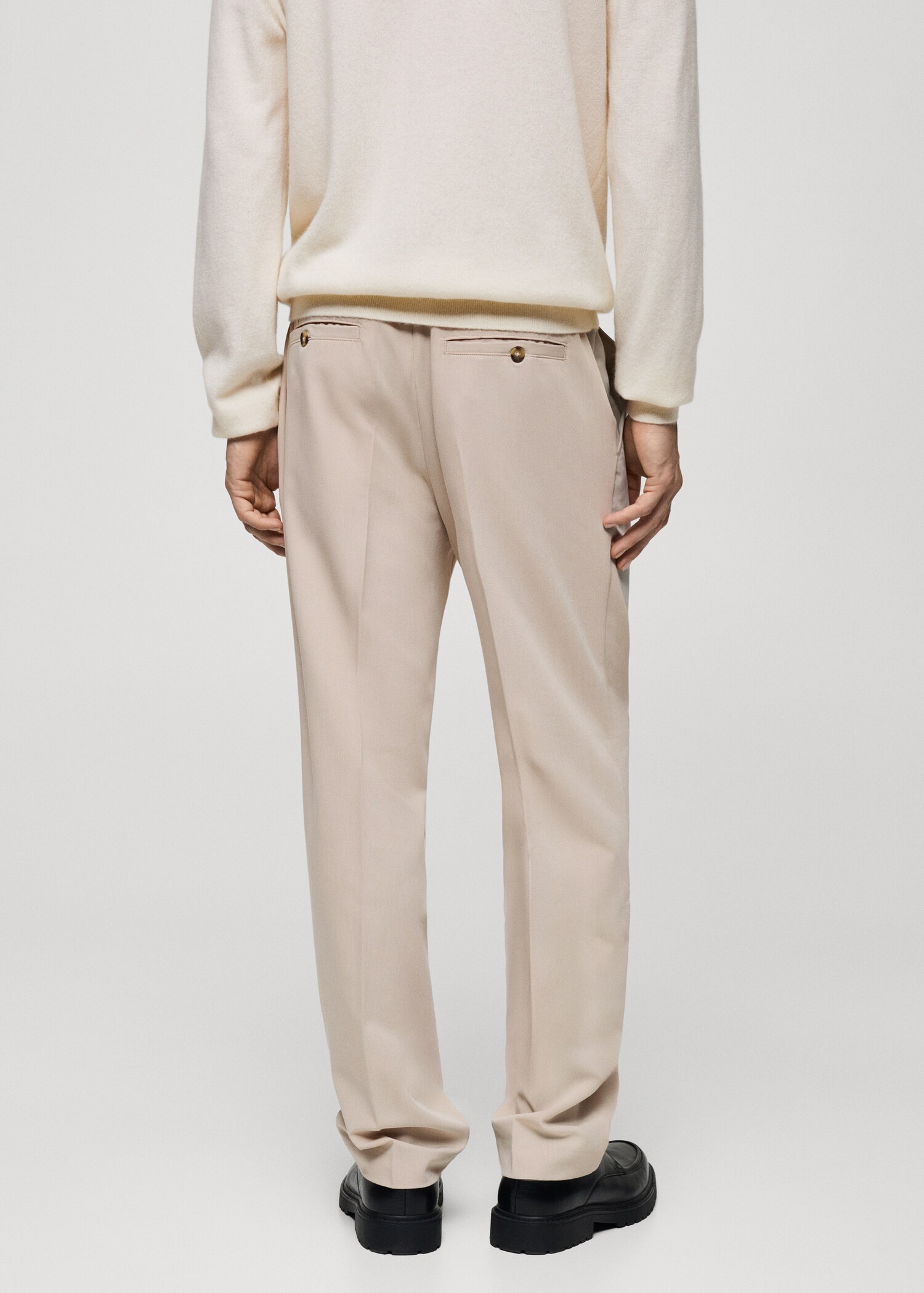 Pantalon regular-fit fluide pinces - Verso de l’article