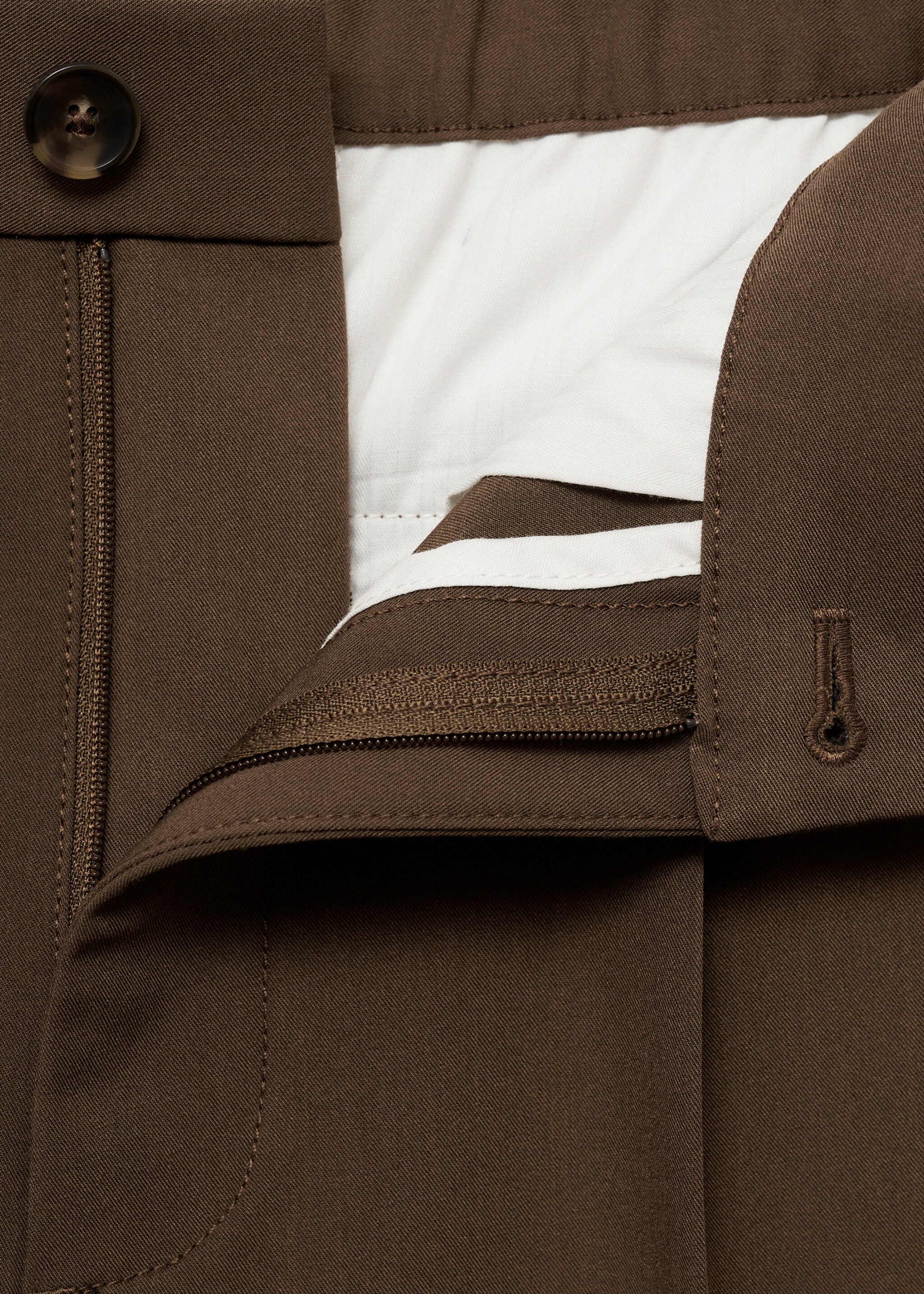 Regular-fit pleated flowy trousers - Details of the article 8