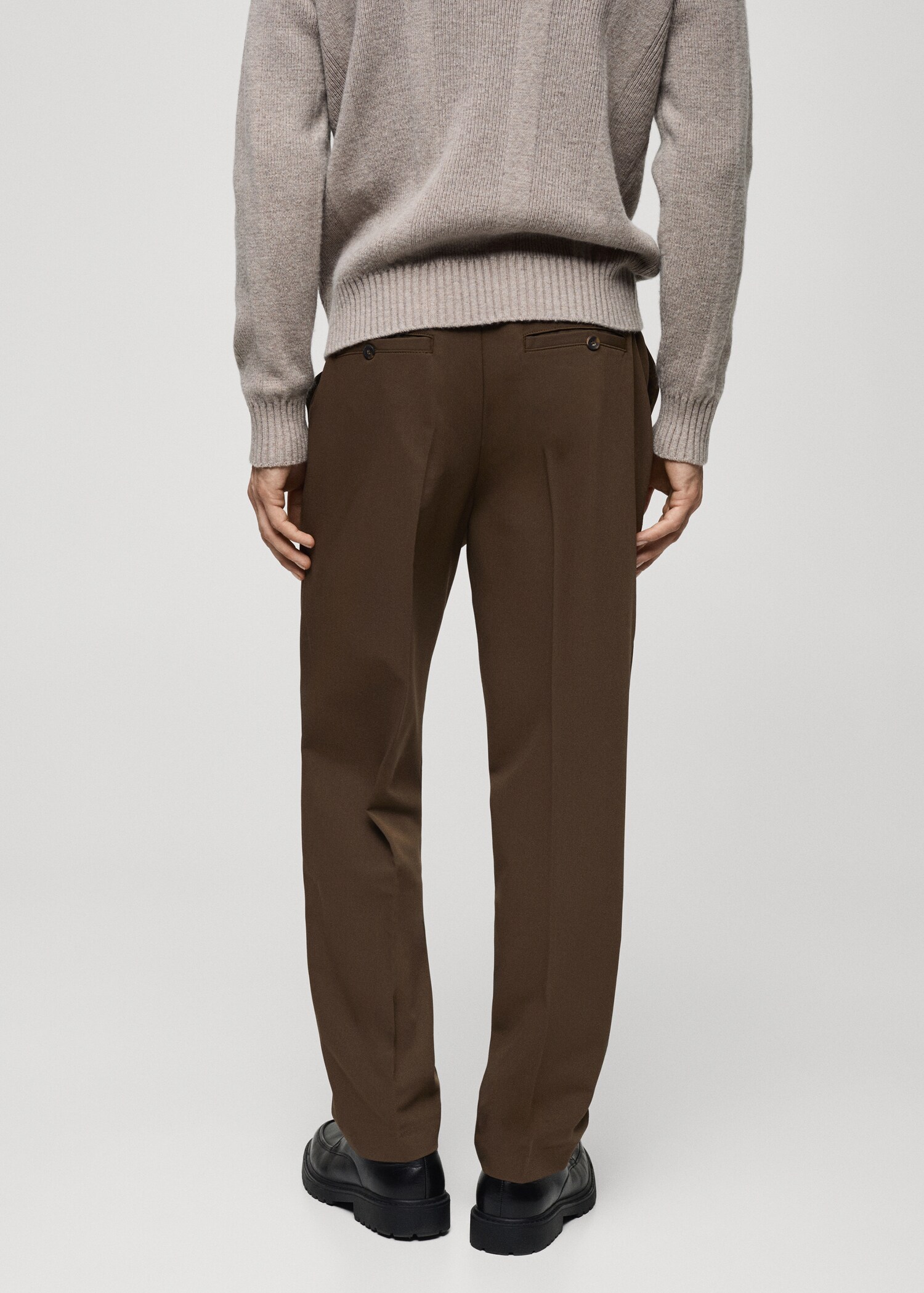 Pantalon regular-fit fluide pinces - Verso de l’article