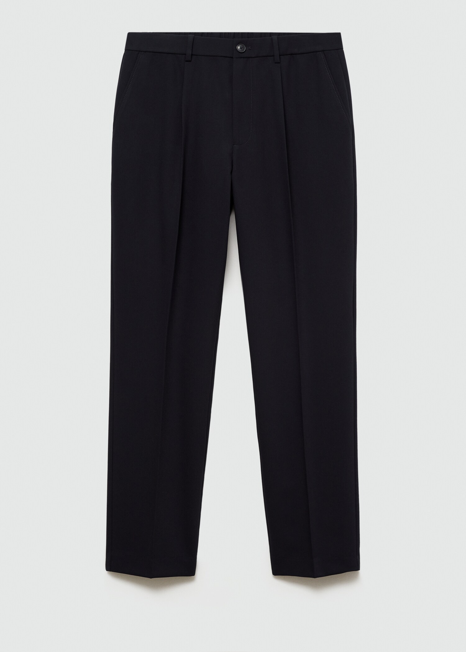 Regular-fit pleated flowy trousers - Article without model