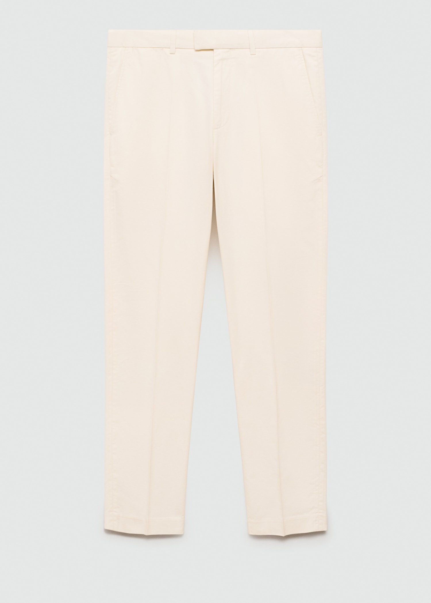 Regular-fit tencel cotton trousers - Article without model