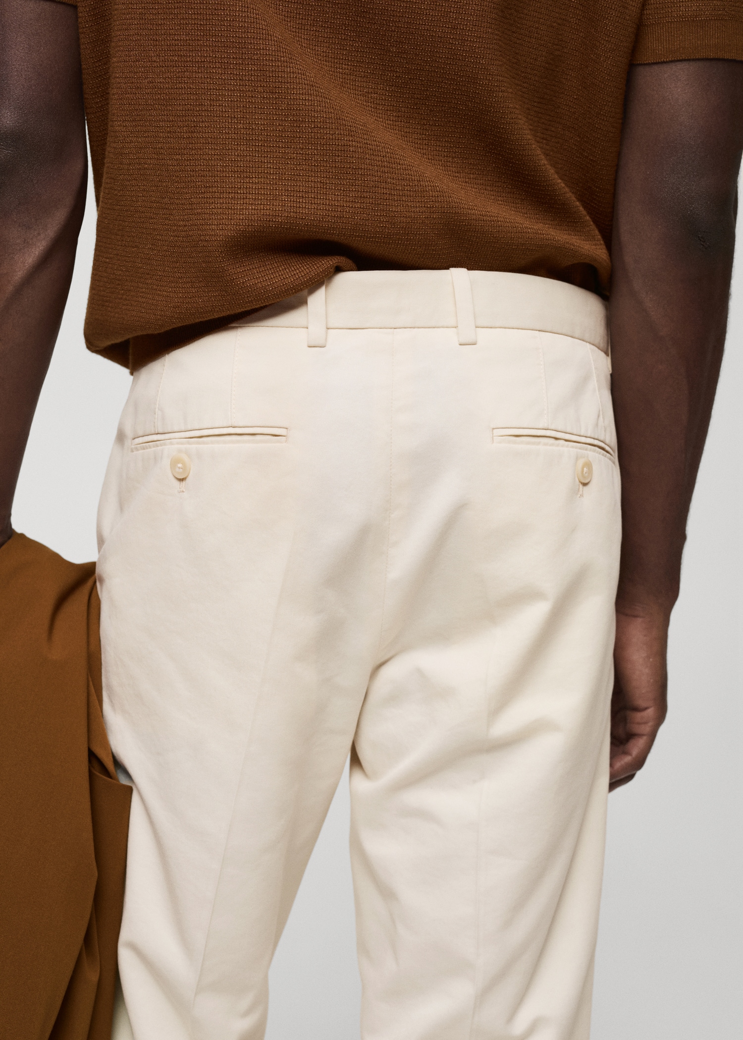 Regular-fit tencel cotton trousers - Details of the article 6