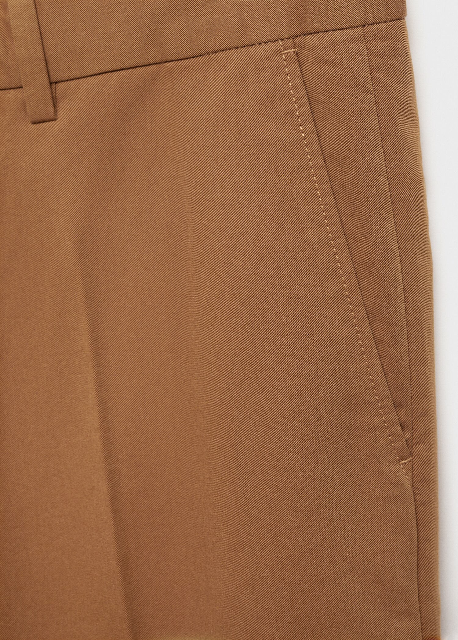 Regular-fit tencel cotton trousers - Details of the article 0