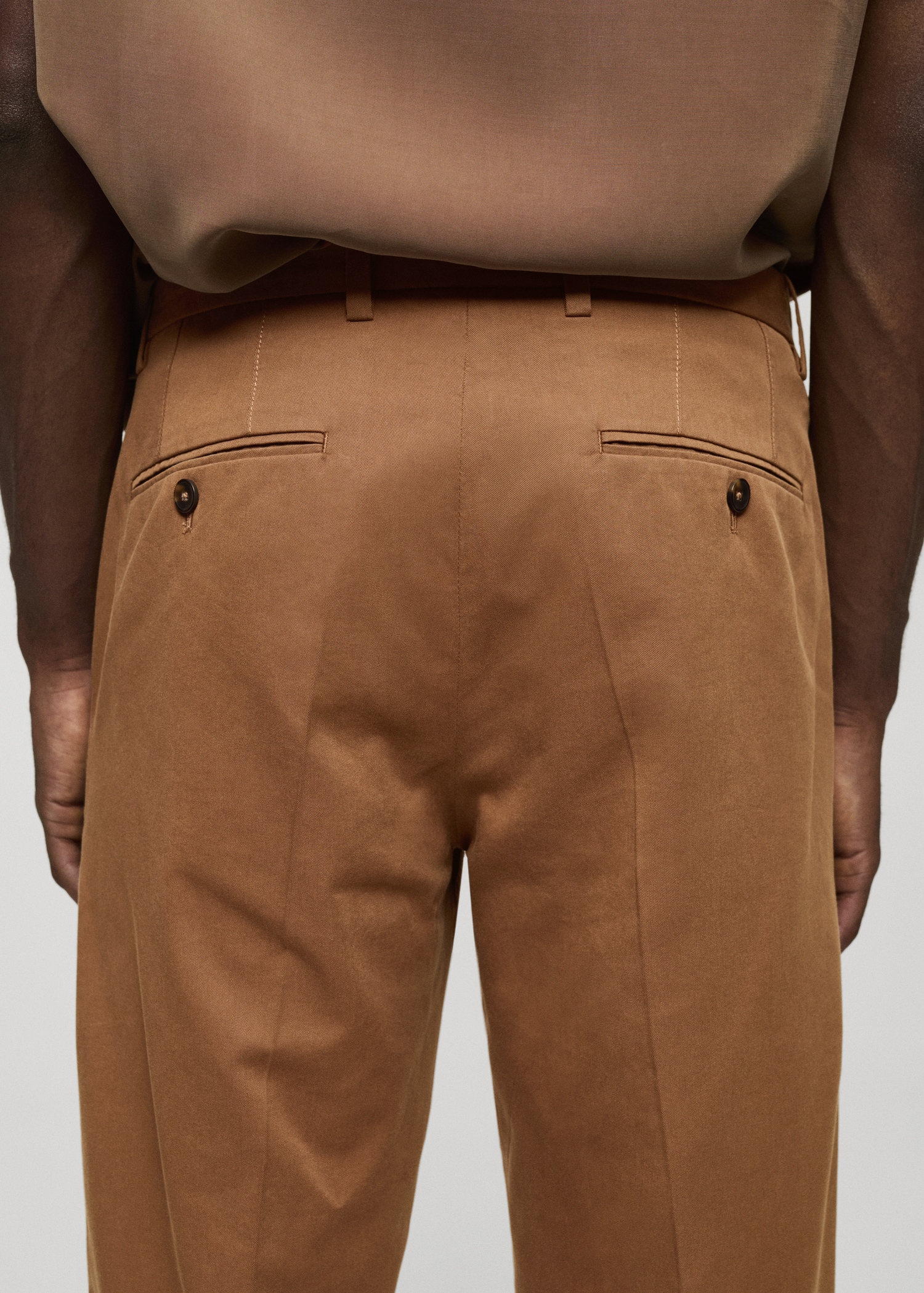 Regular-fit tencel cotton trousers - Details of the article 6