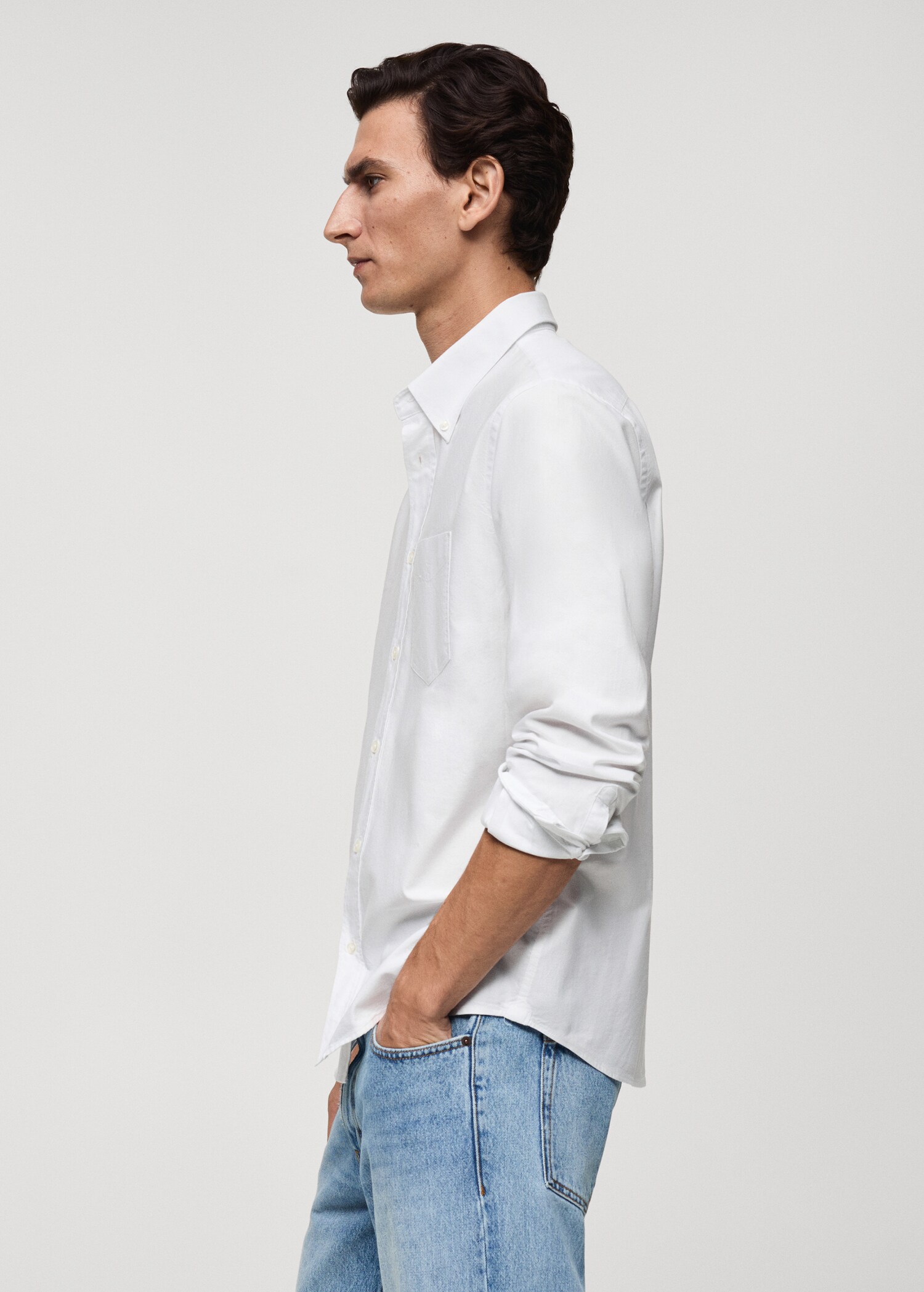 Regular fit Oxford cotton shirt - Details of the article 2