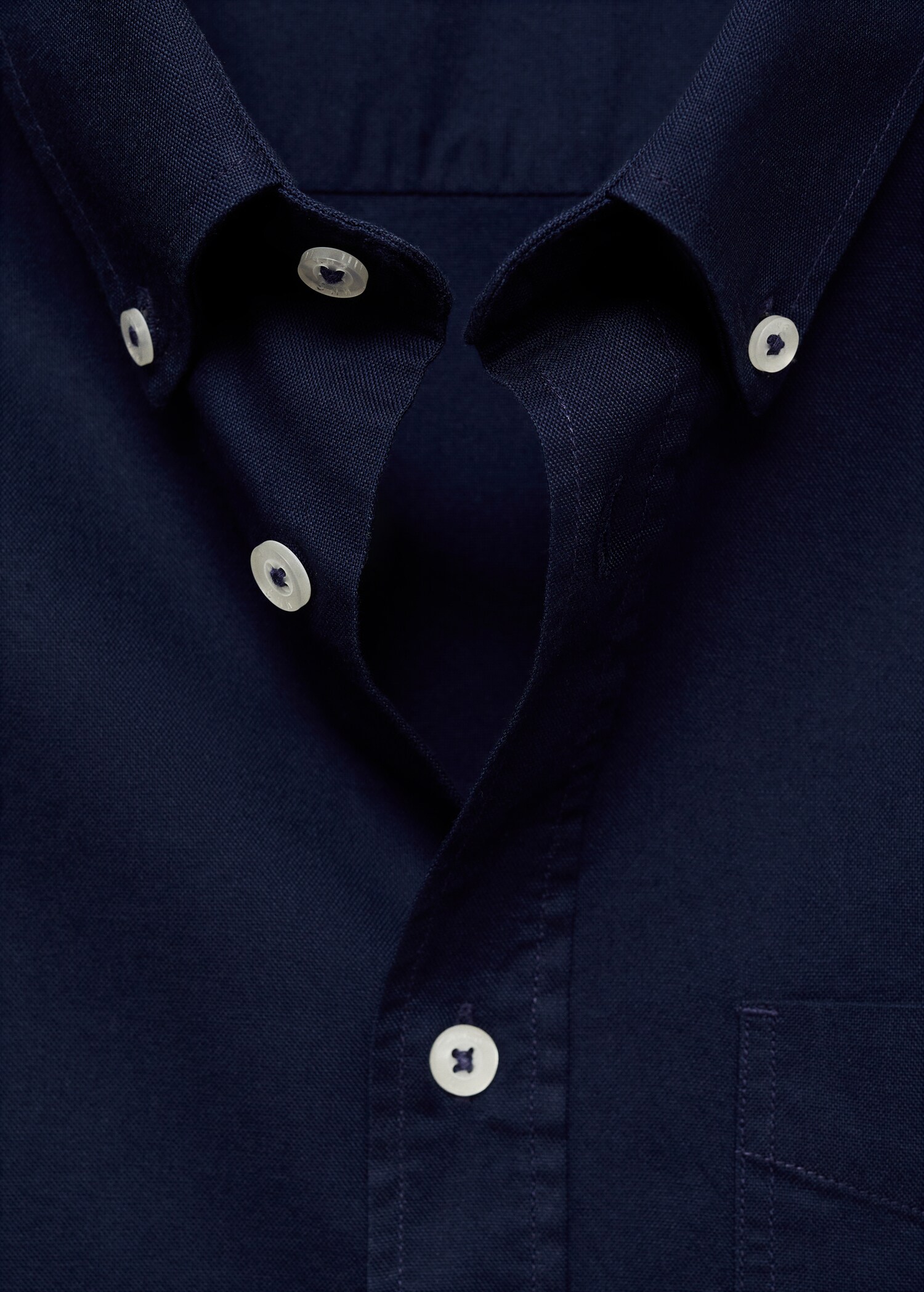 Regular fit Oxford cotton shirt - Details of the article 8