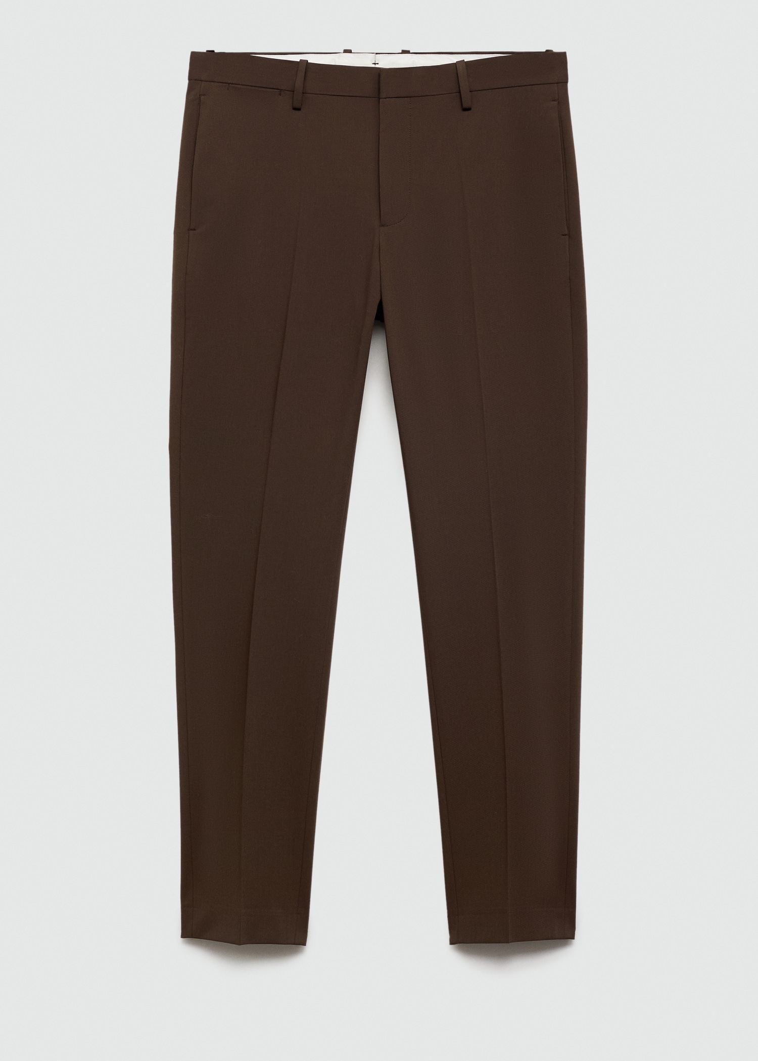 Stretch fabric super slim-fit suit trousers - Article without model