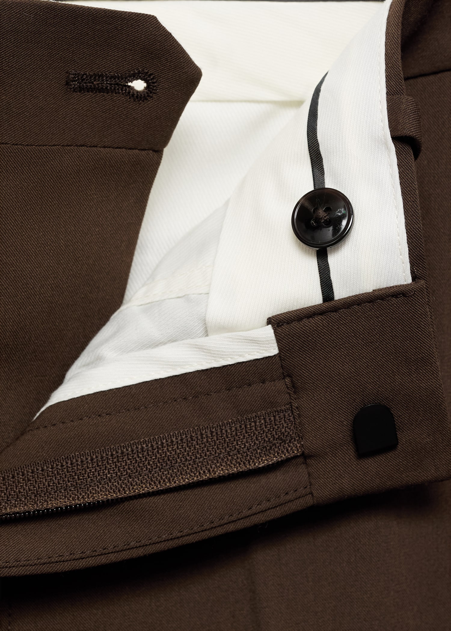 Stretch fabric super slim-fit suit trousers - Details of the article 8