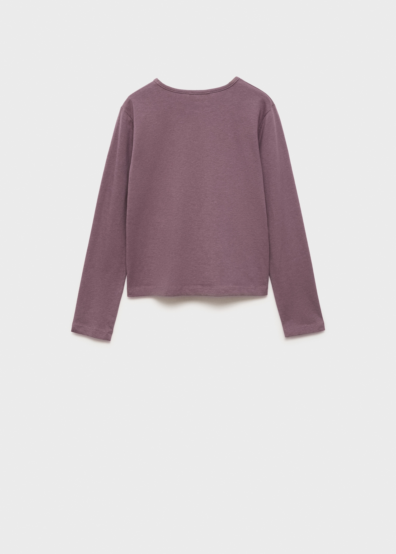 Long sleeve cotton t-shirt - Reverse of the article