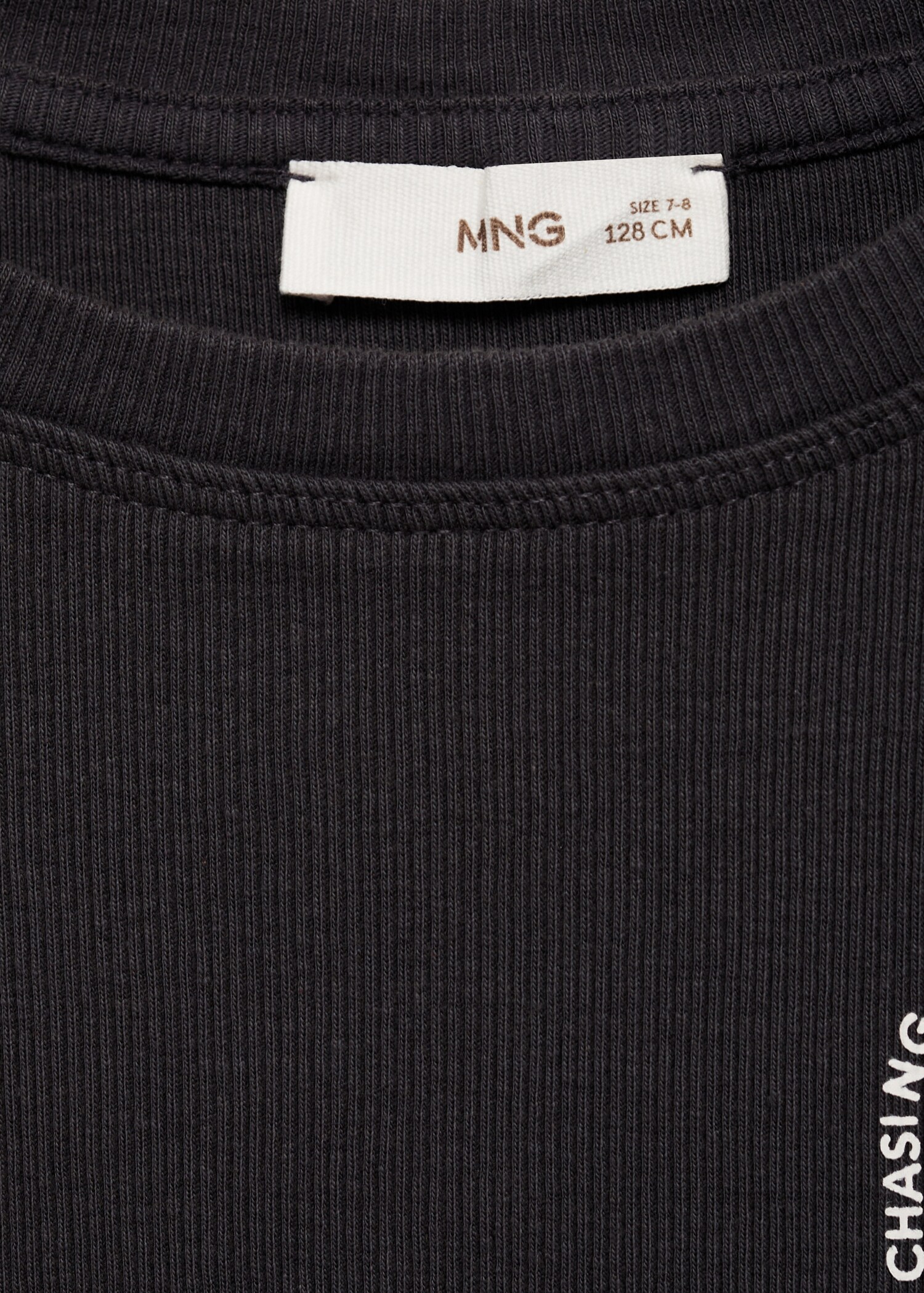 Ribbed printed t -shirt - Details of the article 0
