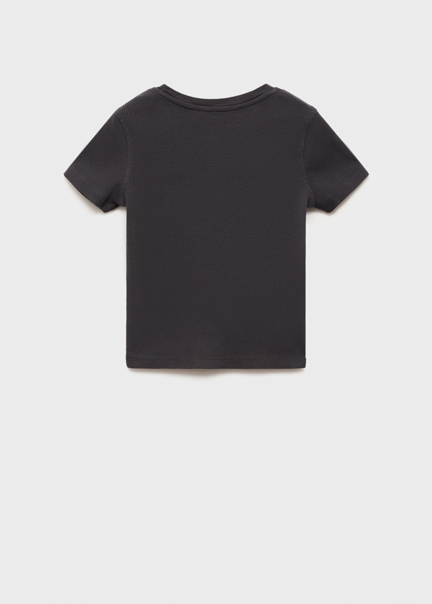 Ribbed printed t -shirt - Reverse of the article