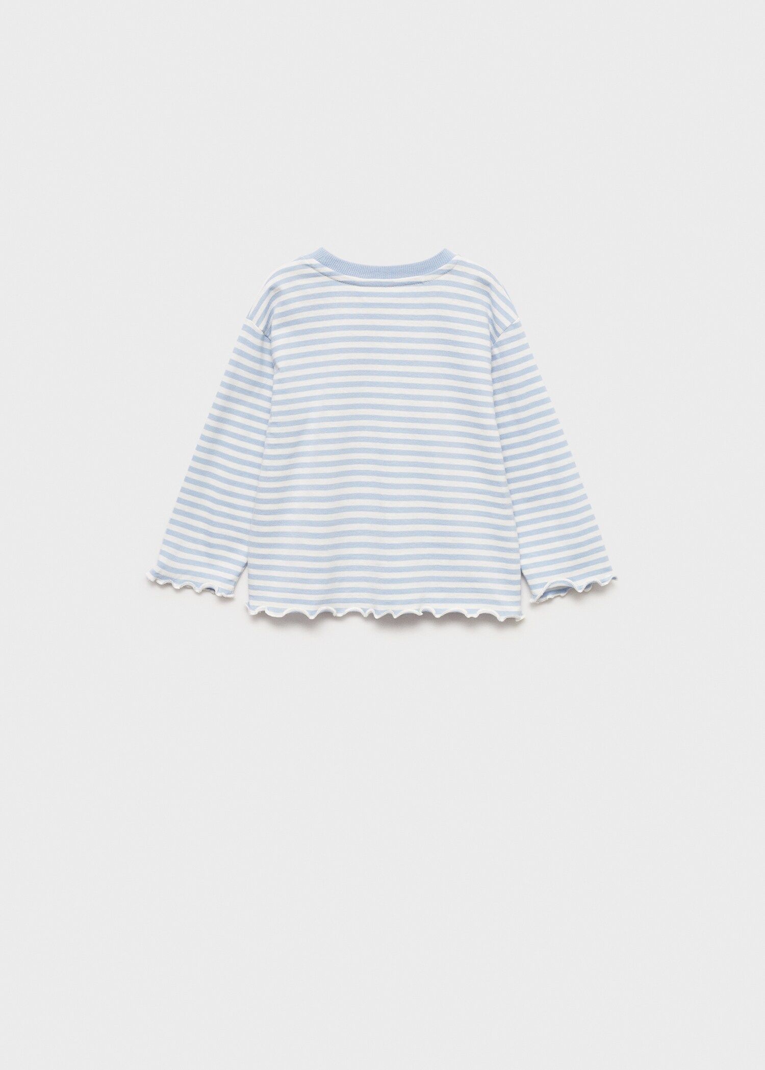 Striped cotton T-shirt - Reverse of the article