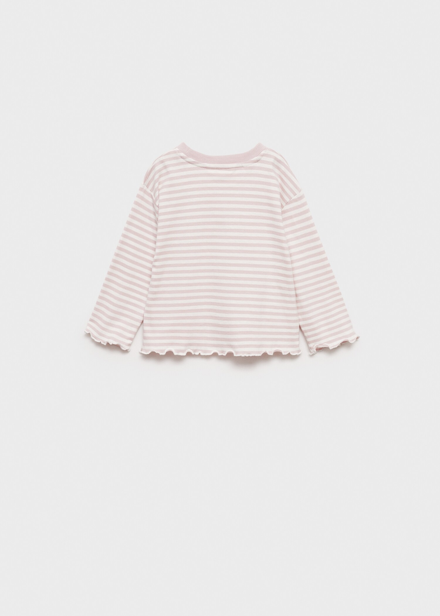 Striped cotton T-shirt - Reverse of the article