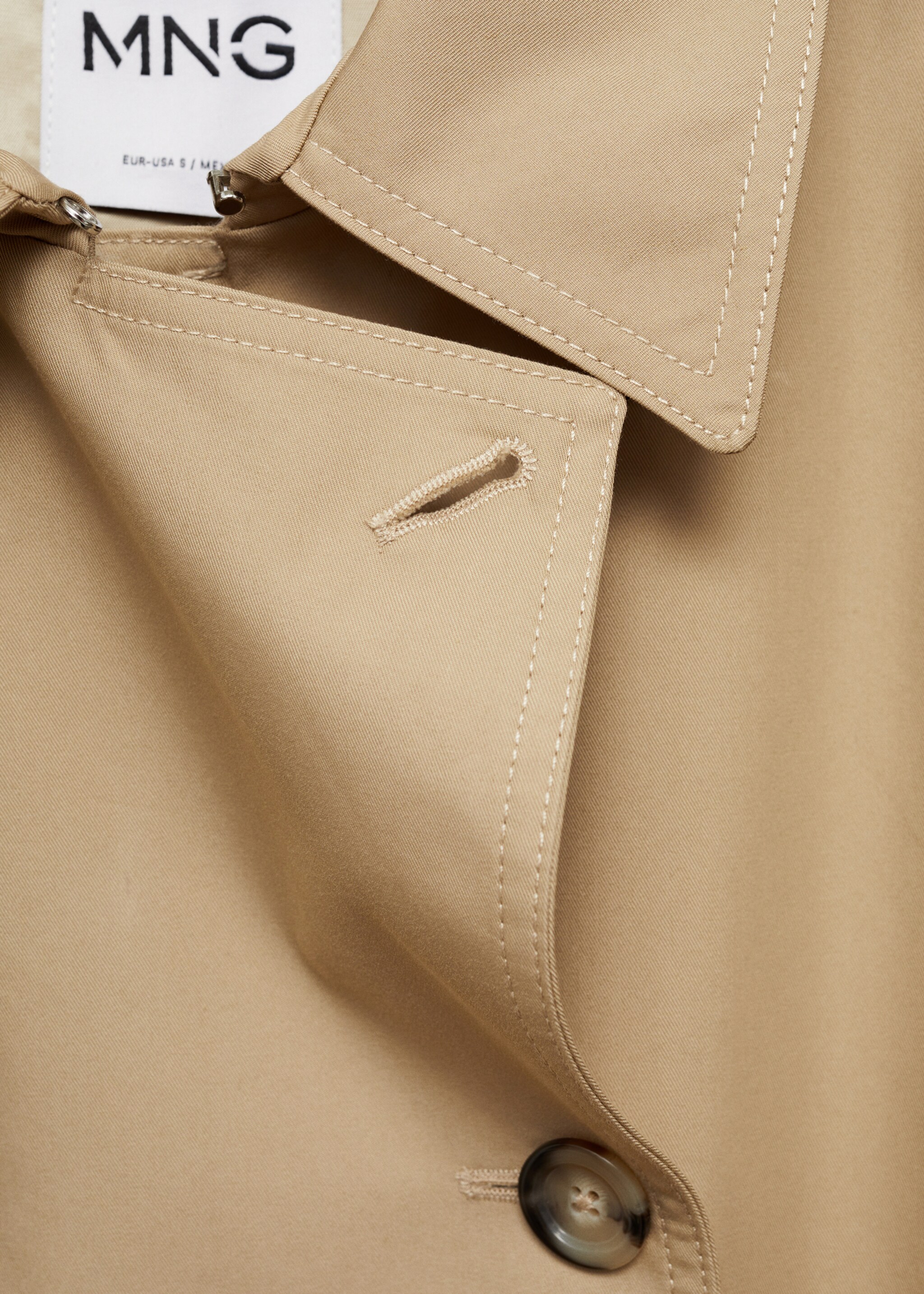 Trench algodón doble botonadura - Detalle del artículo 8