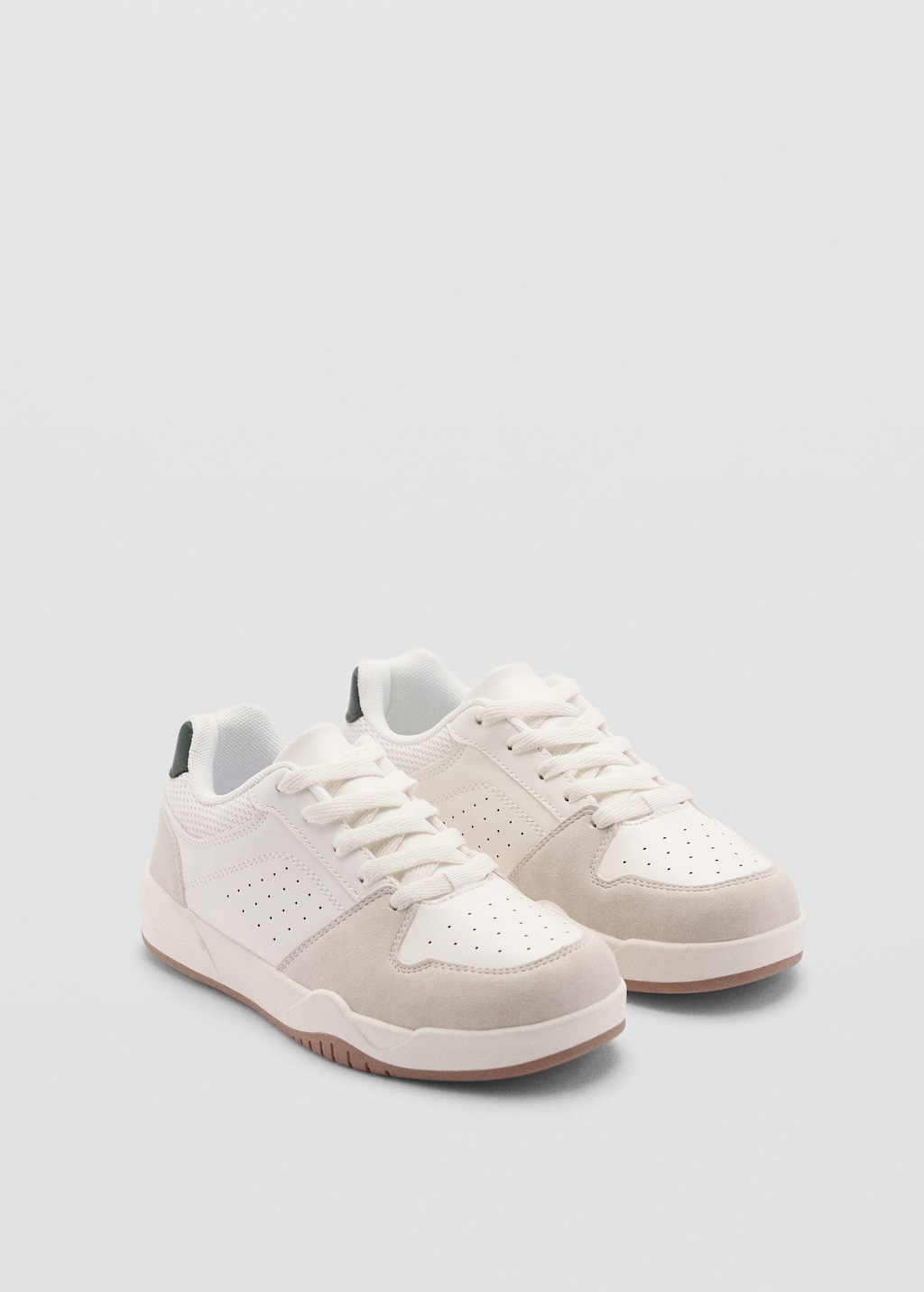 Leather mixed sneakers Kids MANGO Saudi Arabia