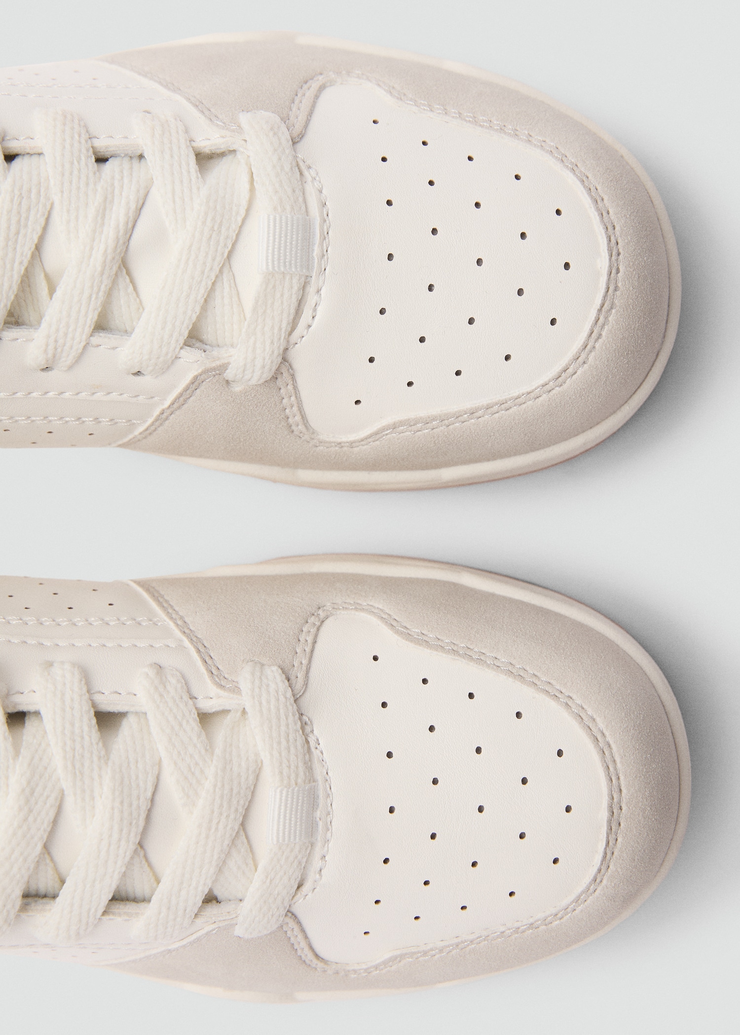 Leather mixed sneakers - Details of the article 1