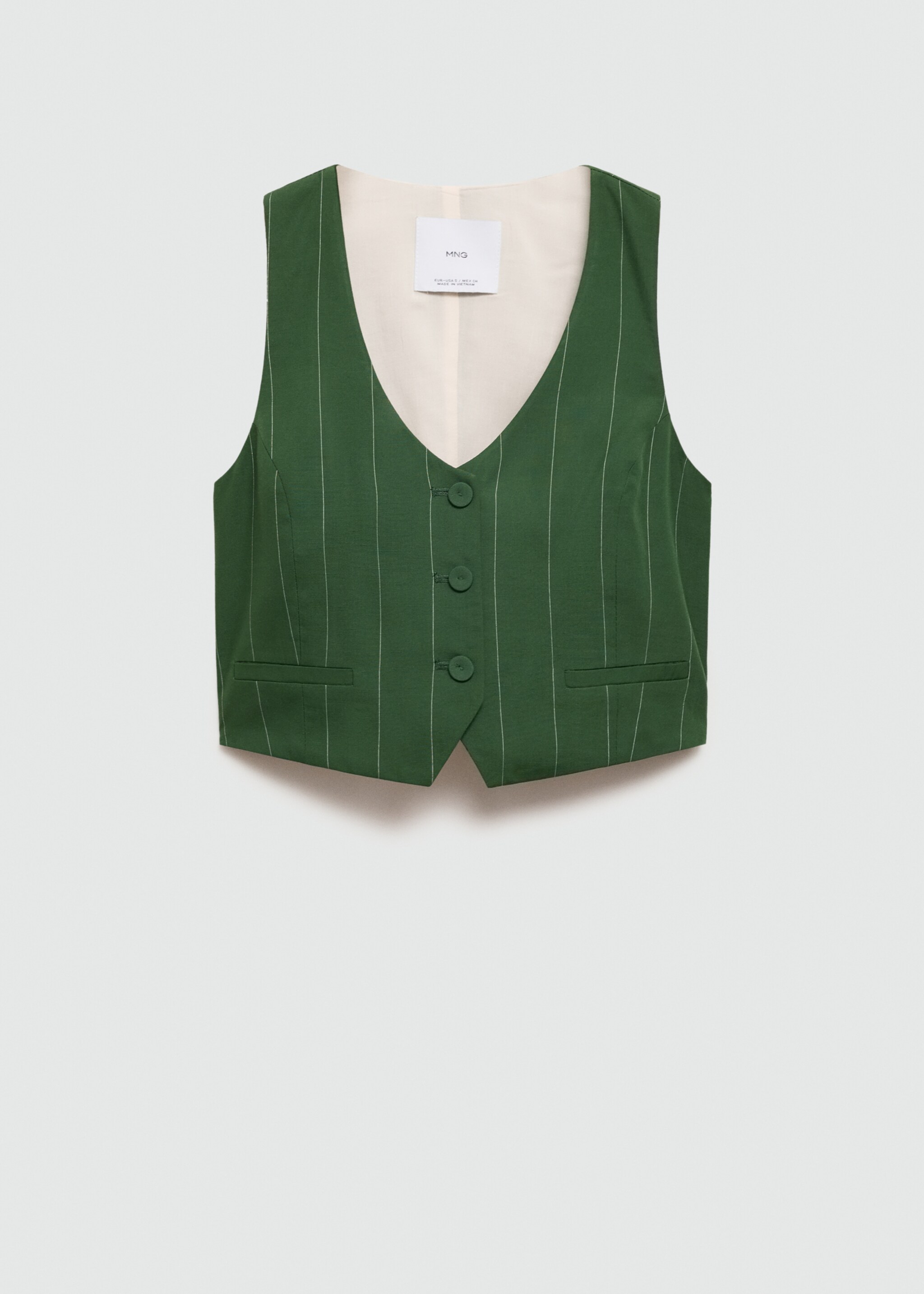 Gilet de costume à fines rayures - Article sans modèle