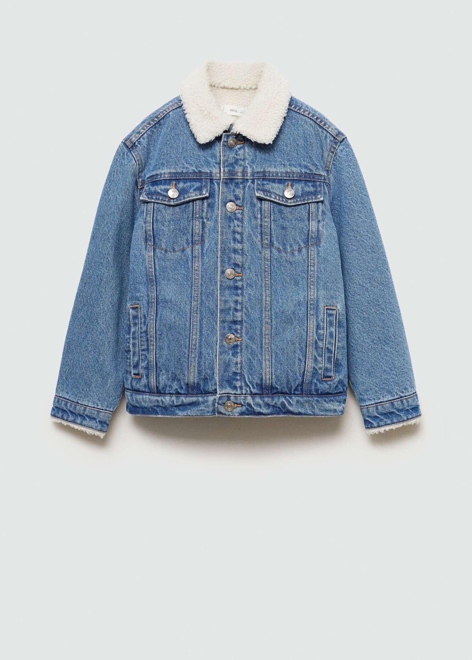 Veste jean imitation mouton retourné - Article sans modèle