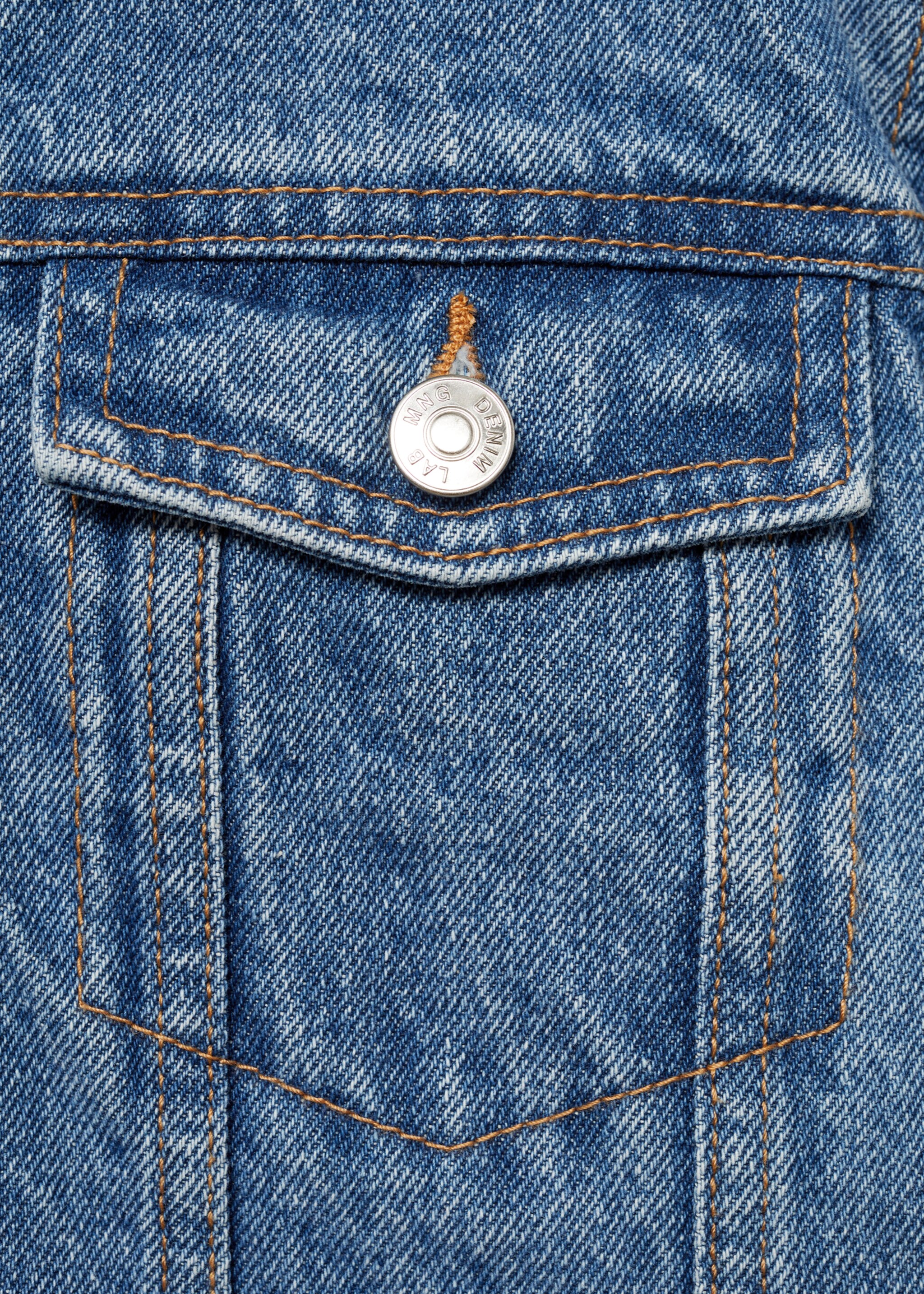 Chaqueta vaquera borreguito - Detalle del artículo 0, Azul medio. Ref: 77014774-00.