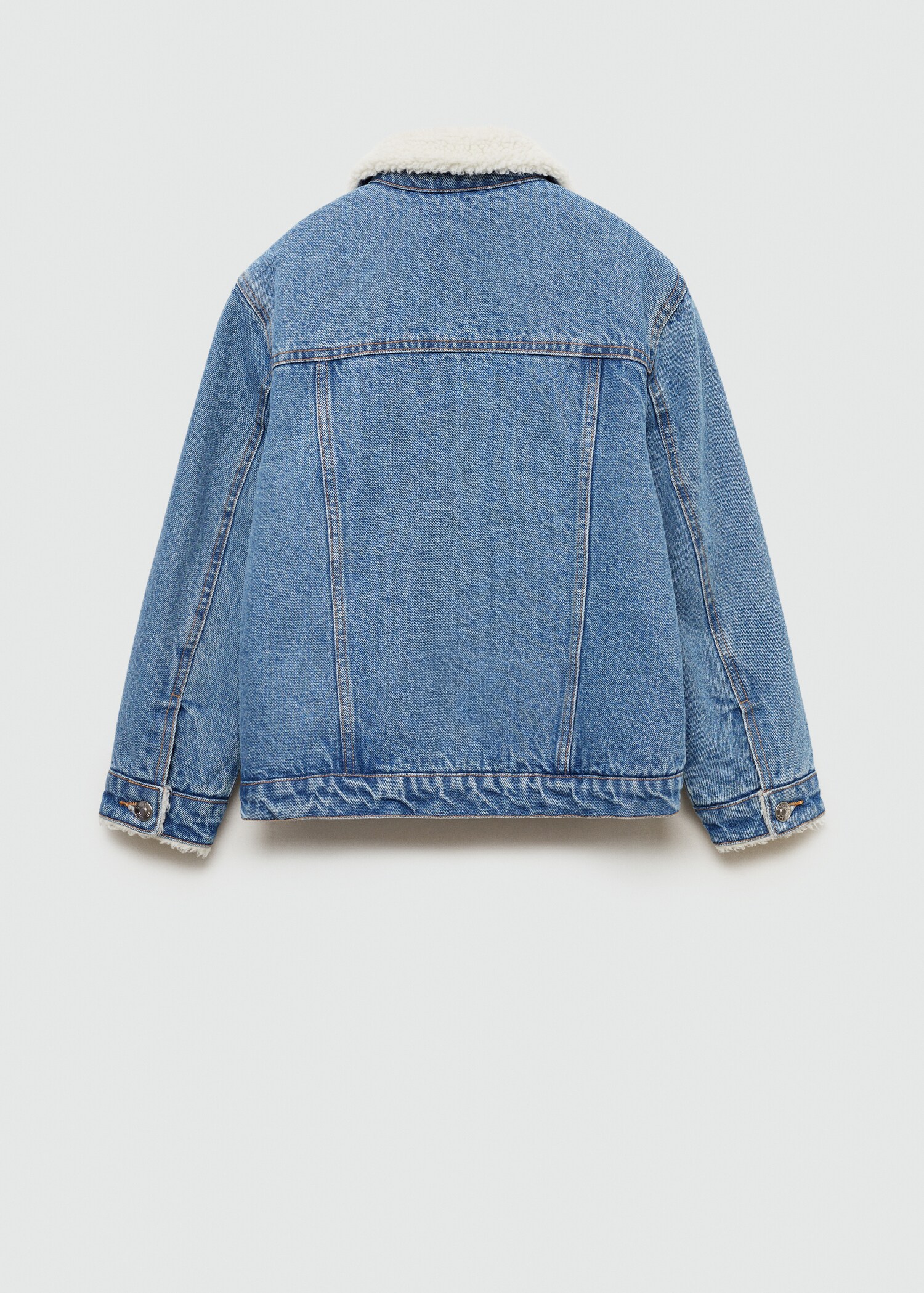 Veste jean imitation mouton retourné - Verso de l’article