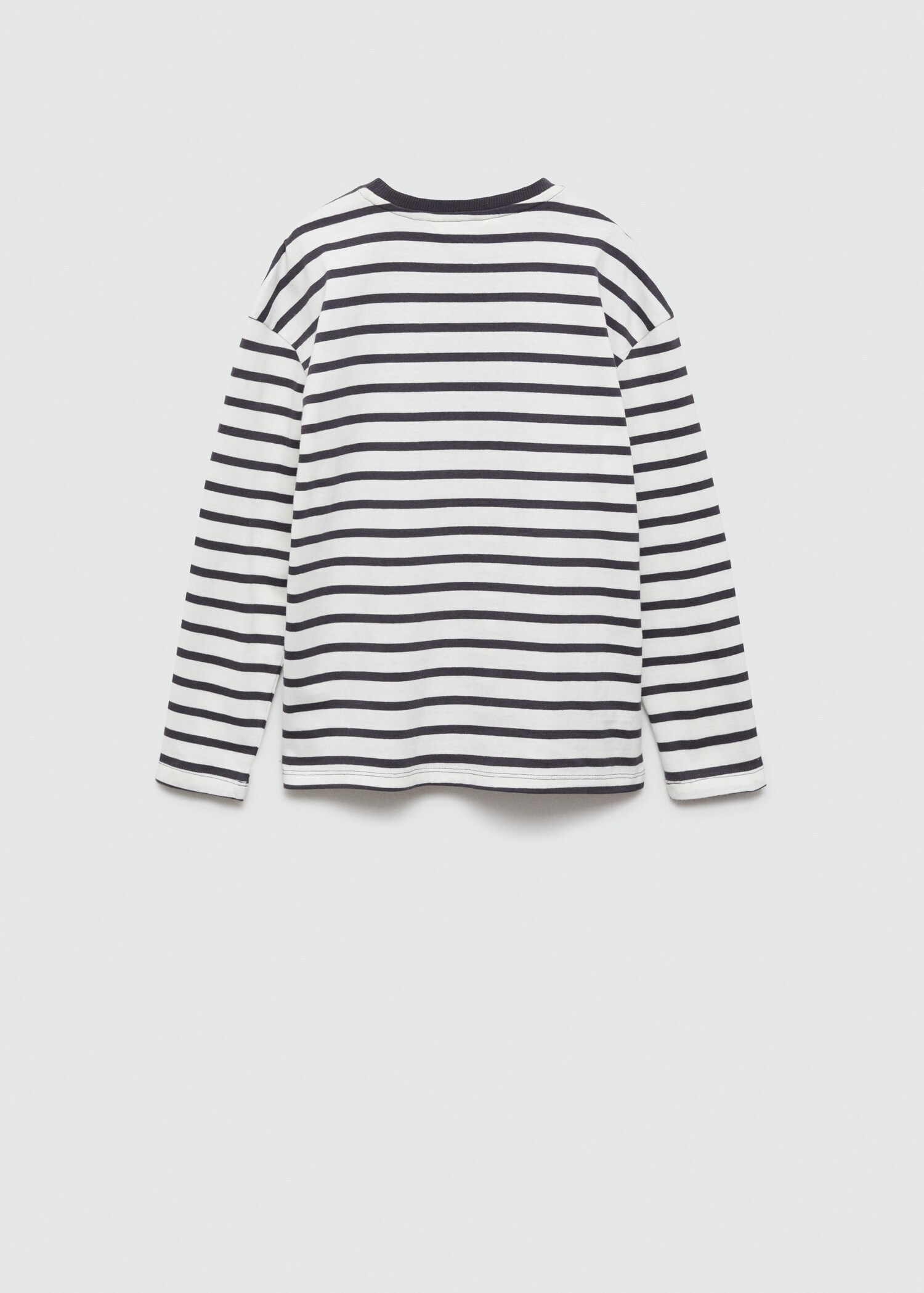 Striped long sleeves t-shirt - Reverse of the article