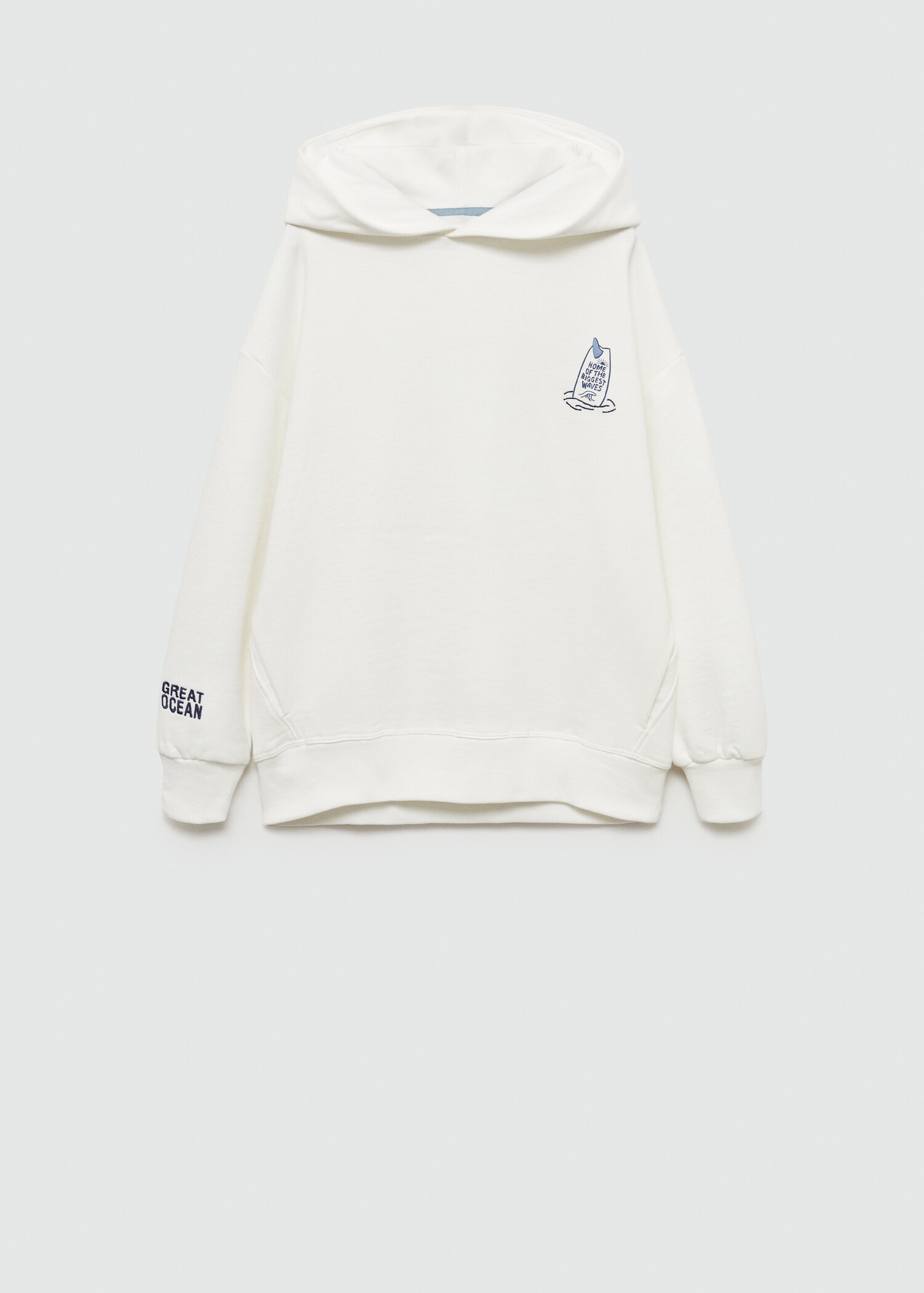 Sweat-shirt coton détails brodés - Article sans modèle
