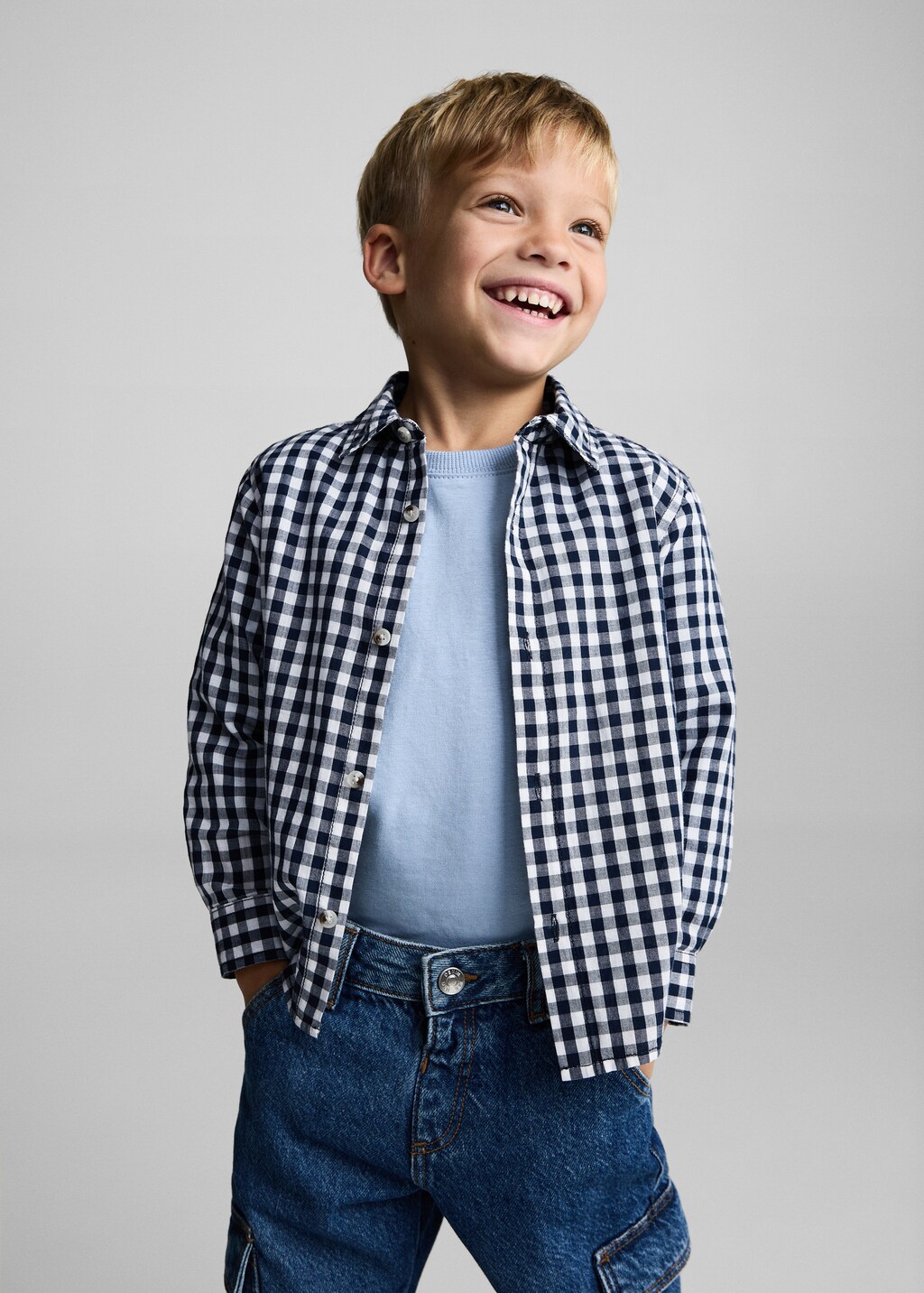Gingham check shirt Kids MANGO Bahrain