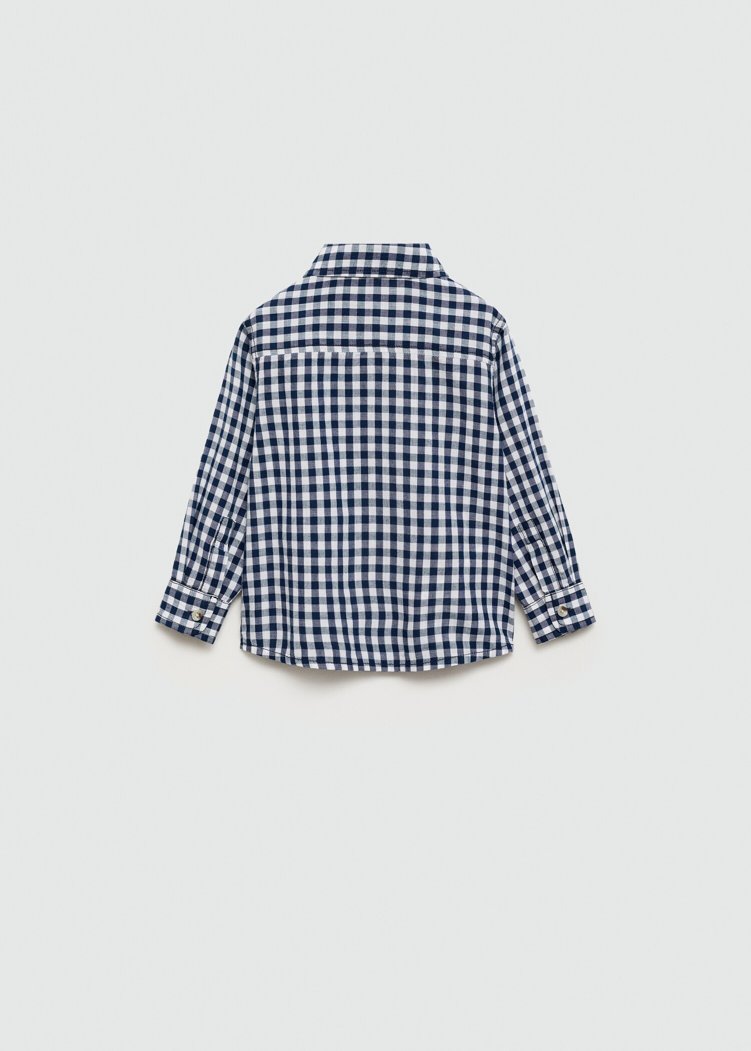 Gingham check shirt - Reverse of the article