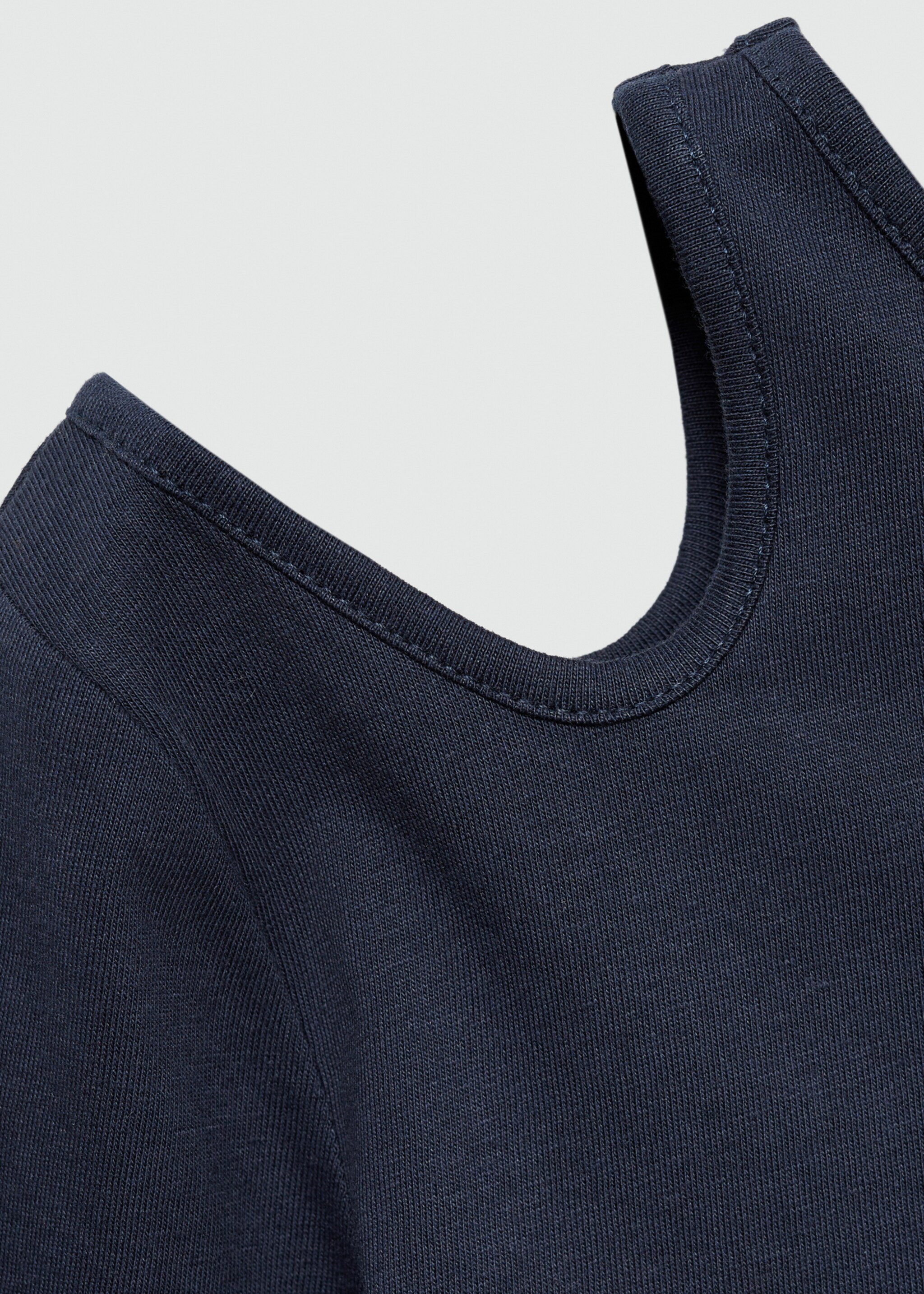 Asymmetric cotton T-shirt - Details of the article 8