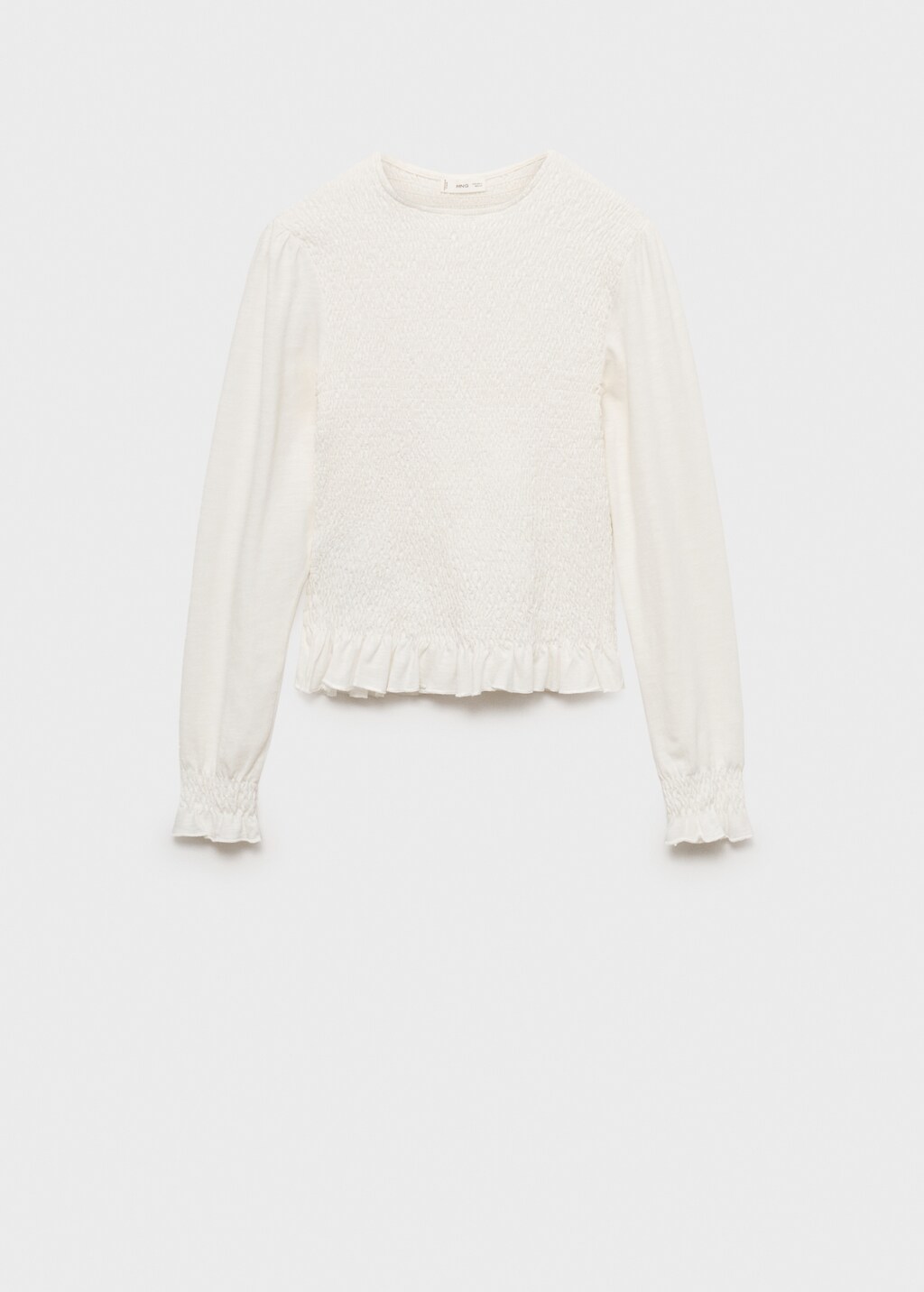 Mango blusa blanca clearance