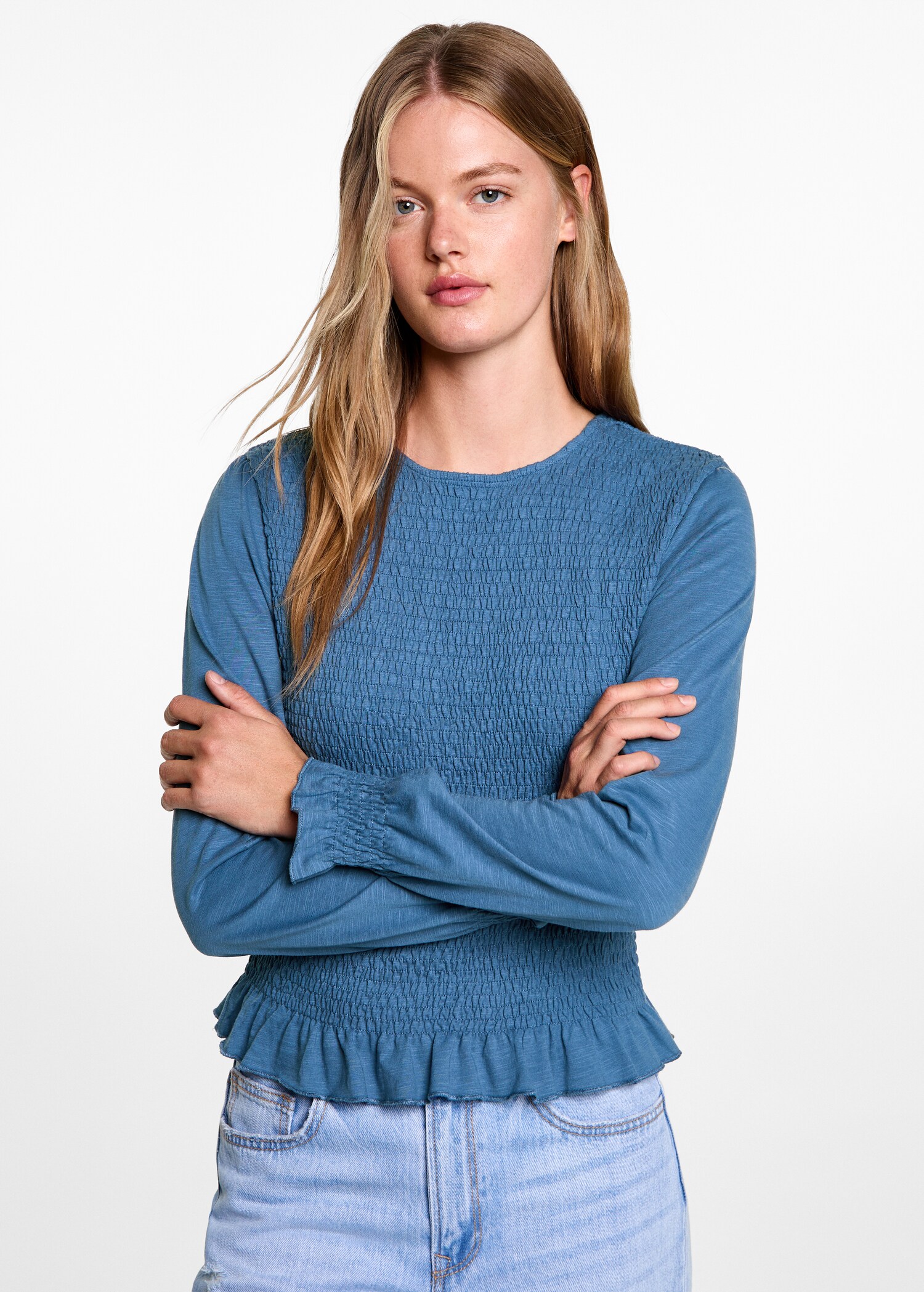 Ruched detail blouse - Medium plane