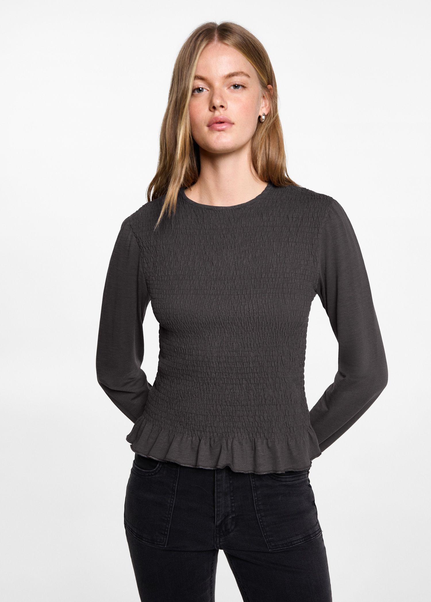 Ruched detail blouse - Medium plane