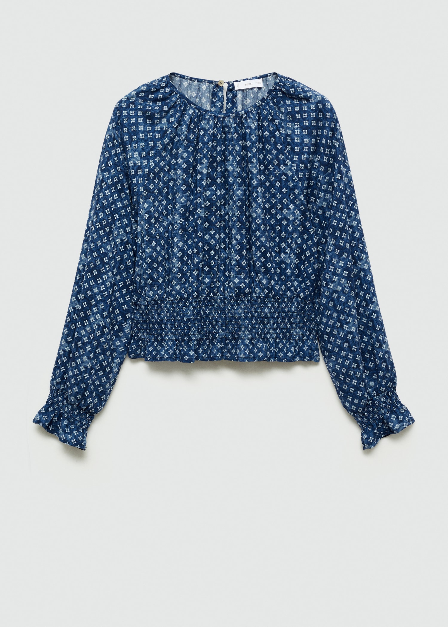Ruched printed blouse - Article without model