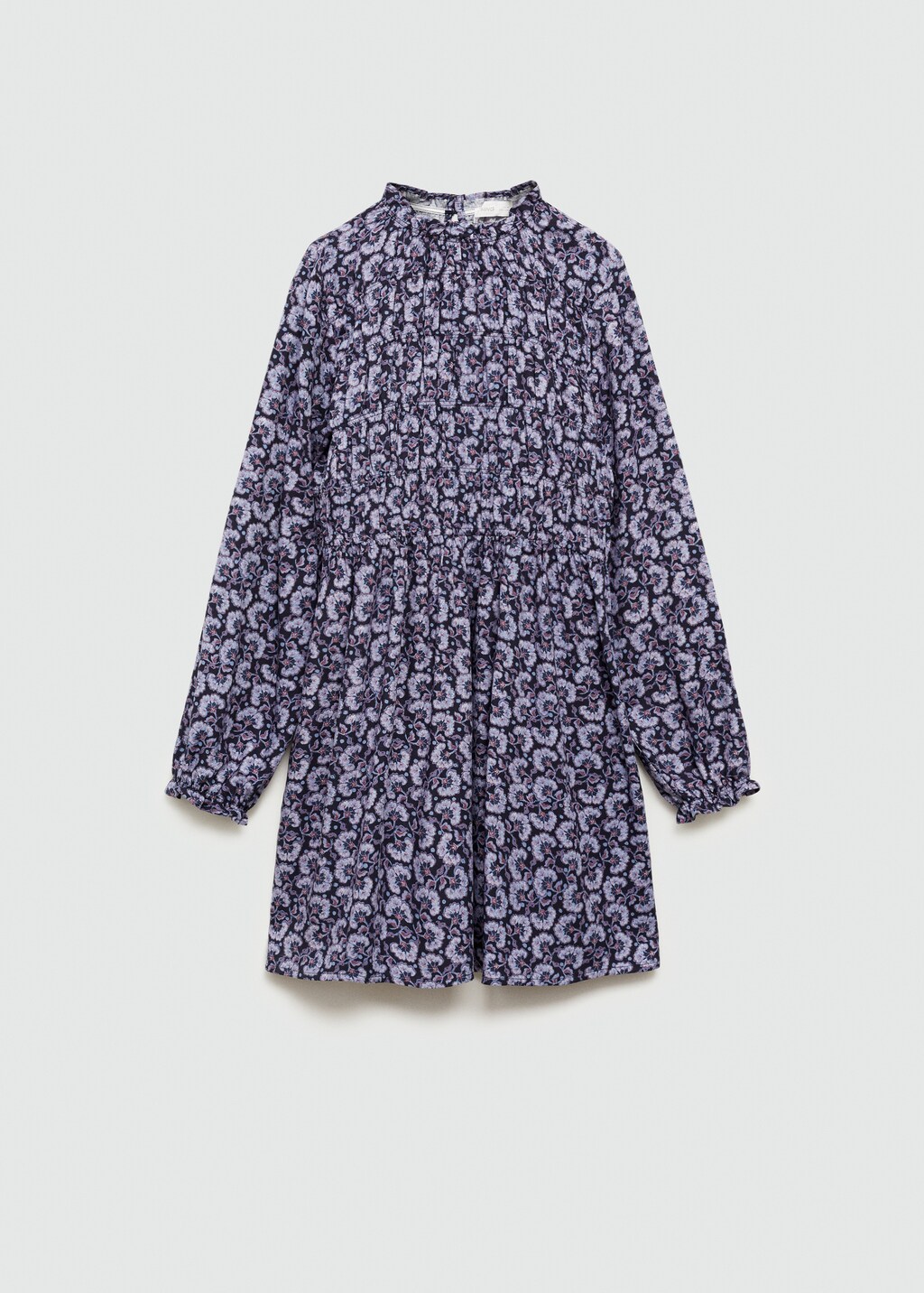 Mango blue floral dress hotsell
